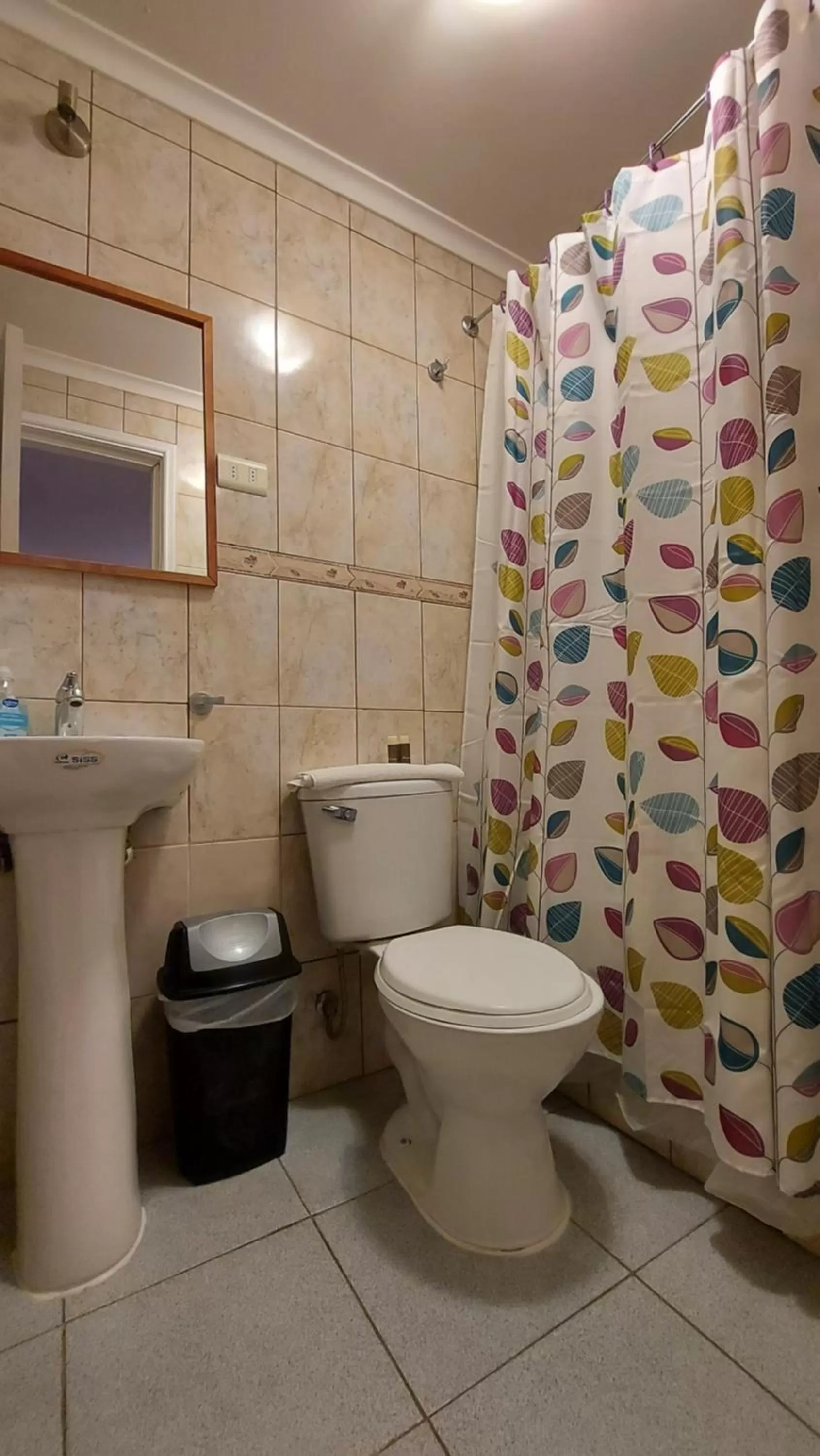 Bathroom in Hostal La Base