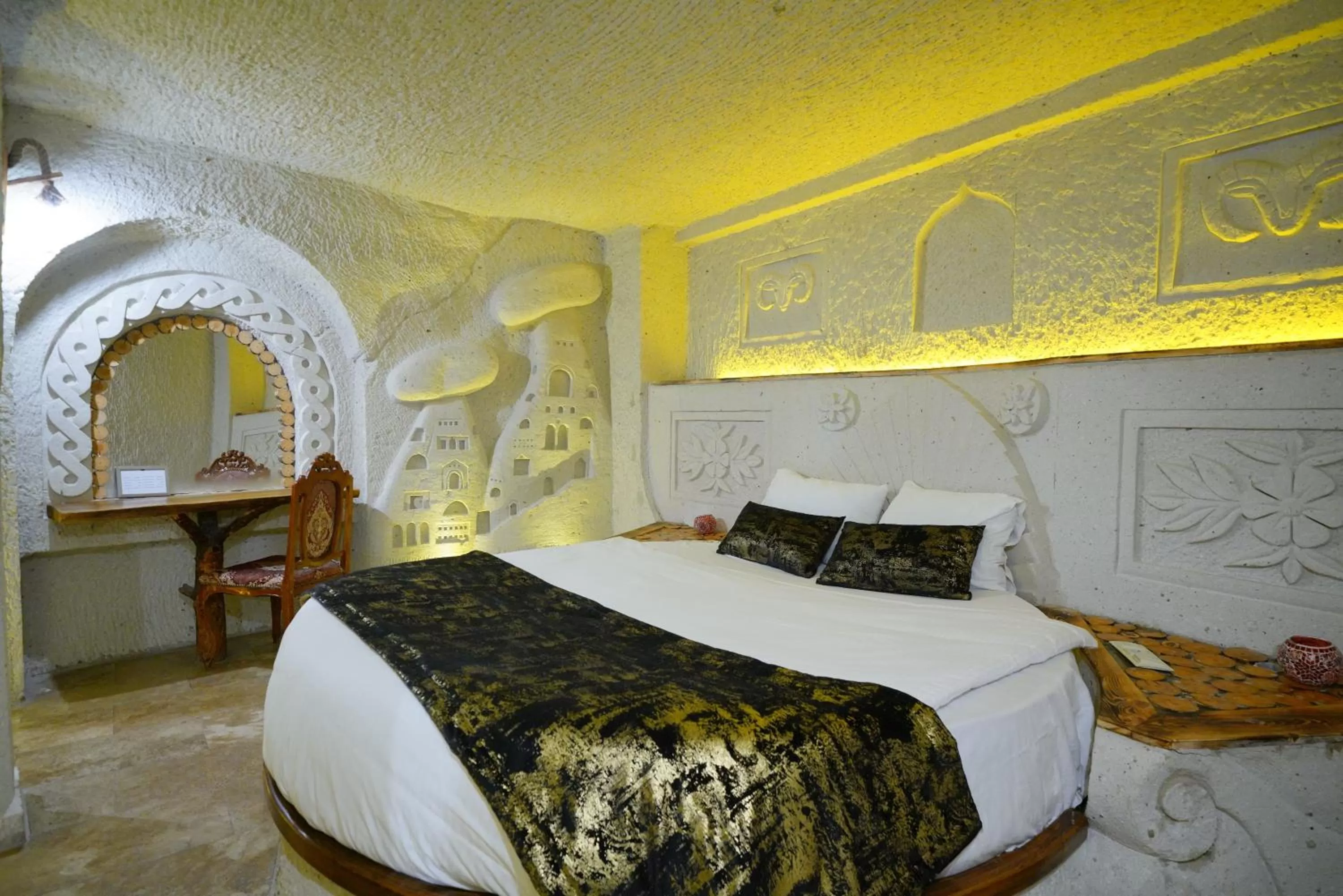 Bedroom, Bed in Cappadocia Nar Cave House & Swimming Pool