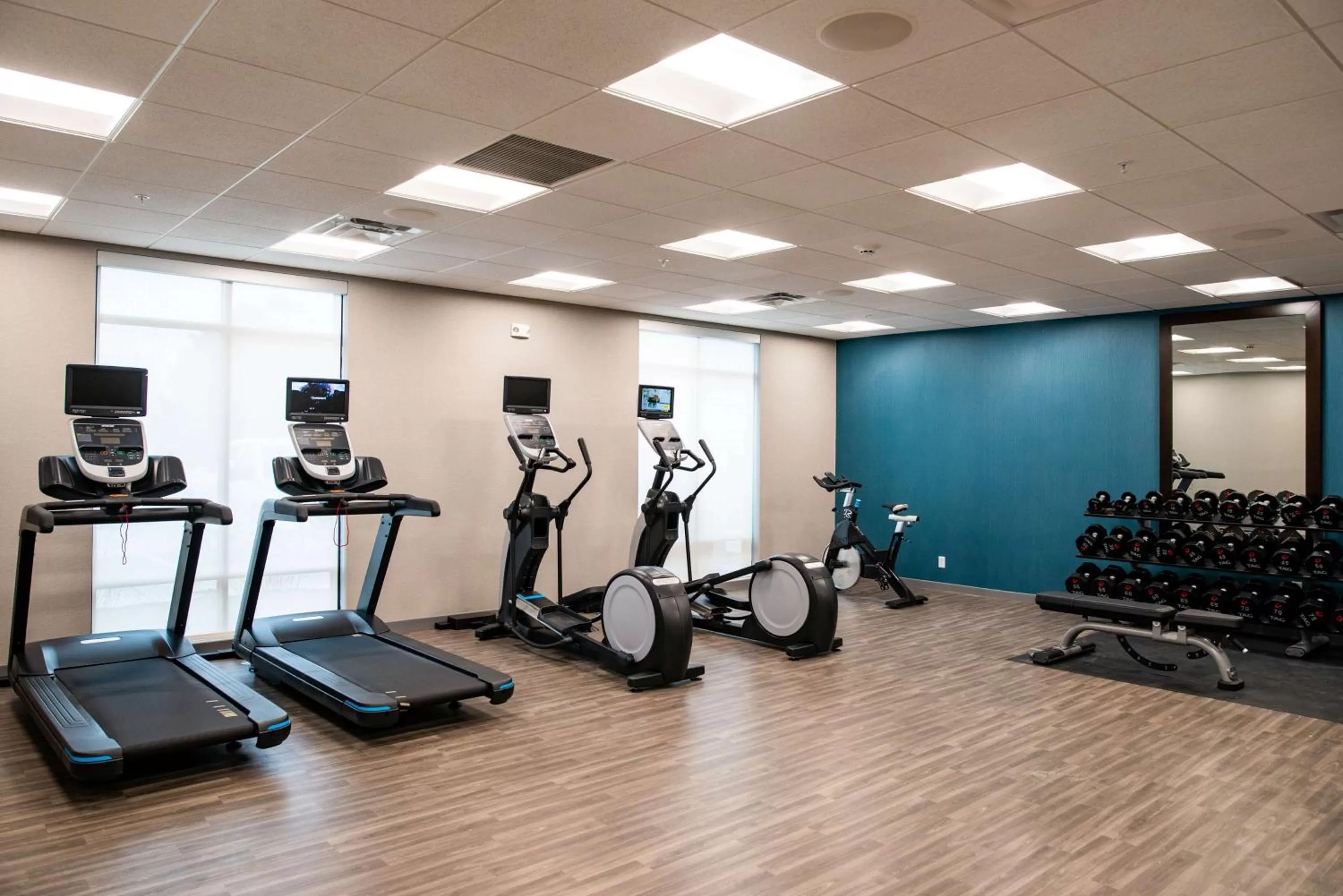 Fitness centre/facilities in Hampton Inn Paris IL, IL