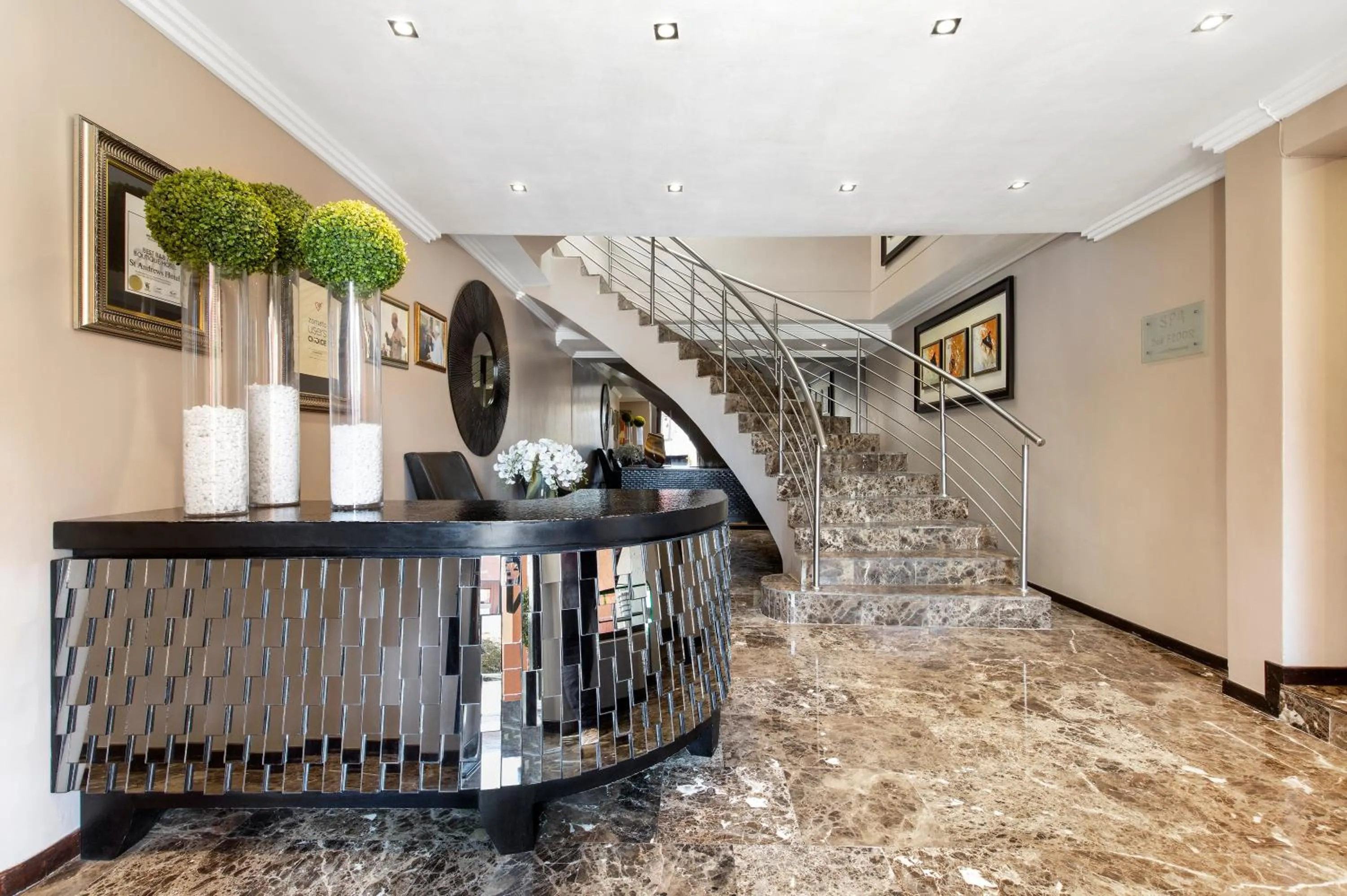 Lobby or reception in St Andrews Hotel and Spa