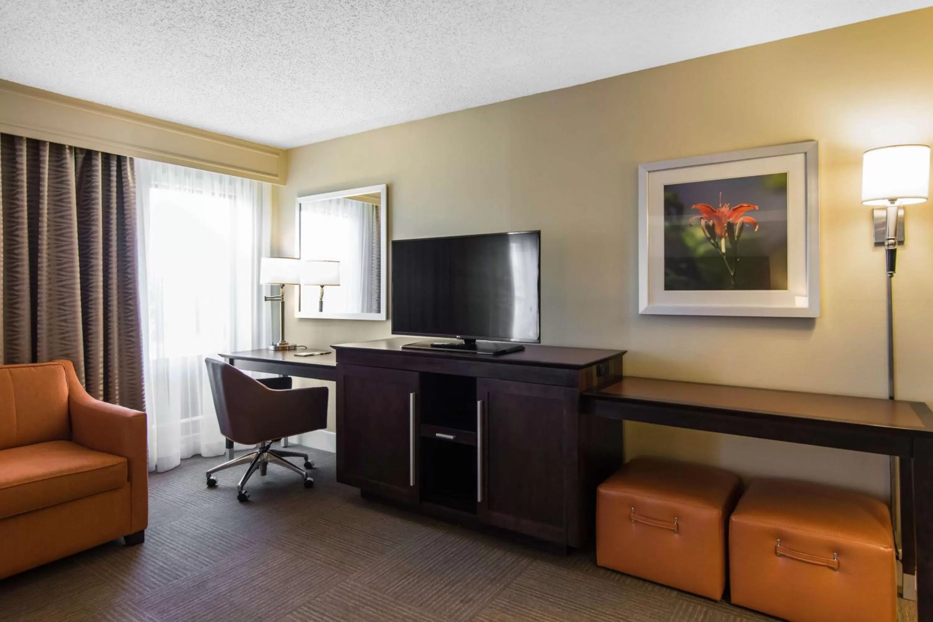 Living room in Hampton Inn South Hill
