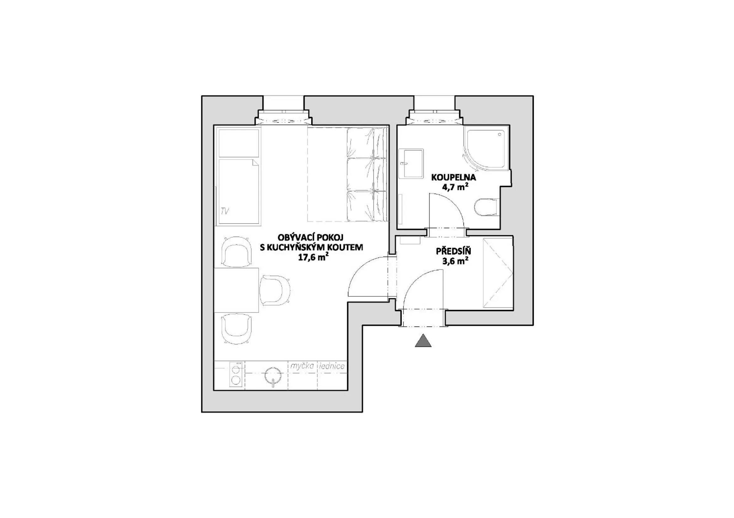 Floor plan in Vila Jáchymov