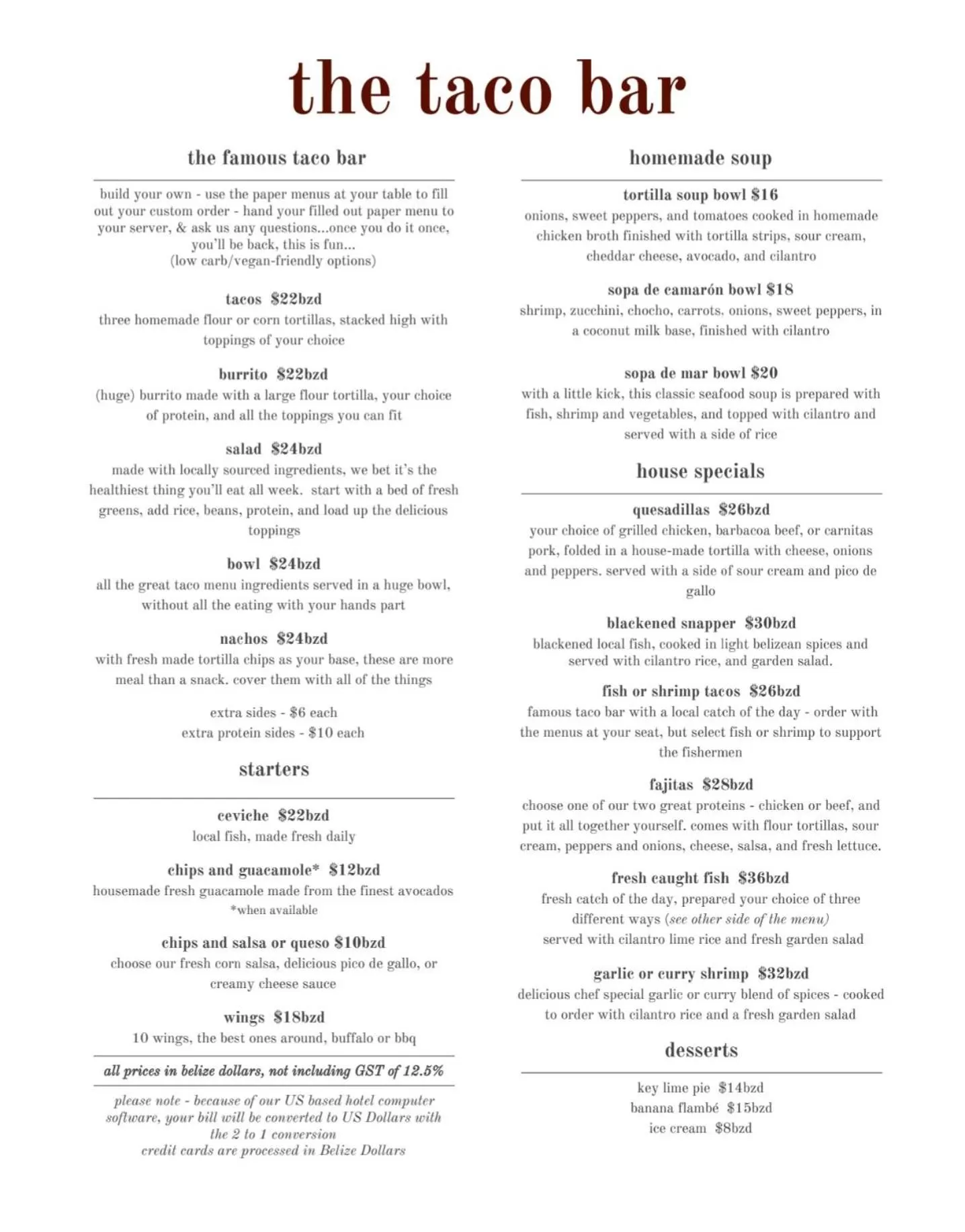 Food in PUR Boutique Cabanas, Adults Only