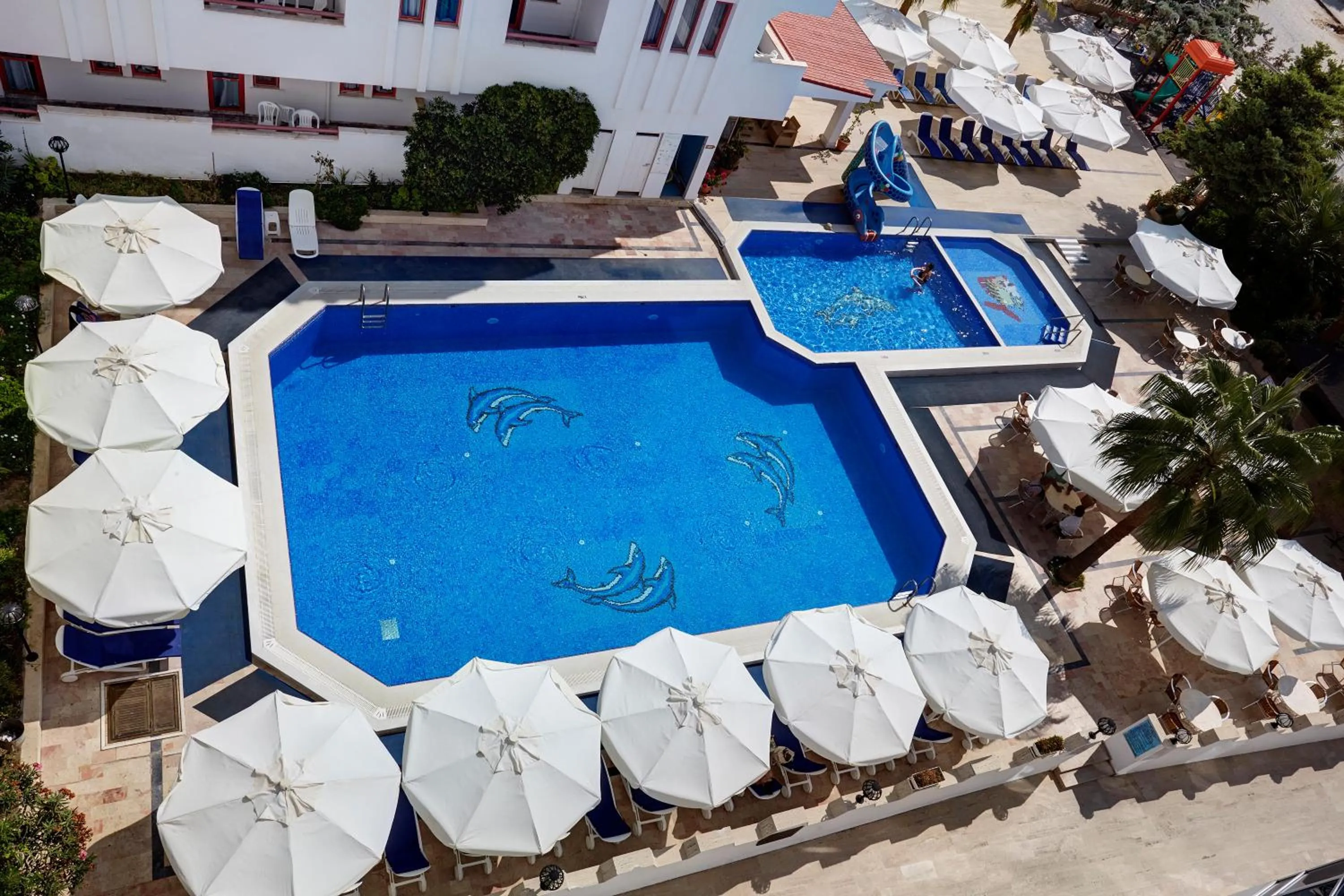 Pool view in Hotel Billurcu