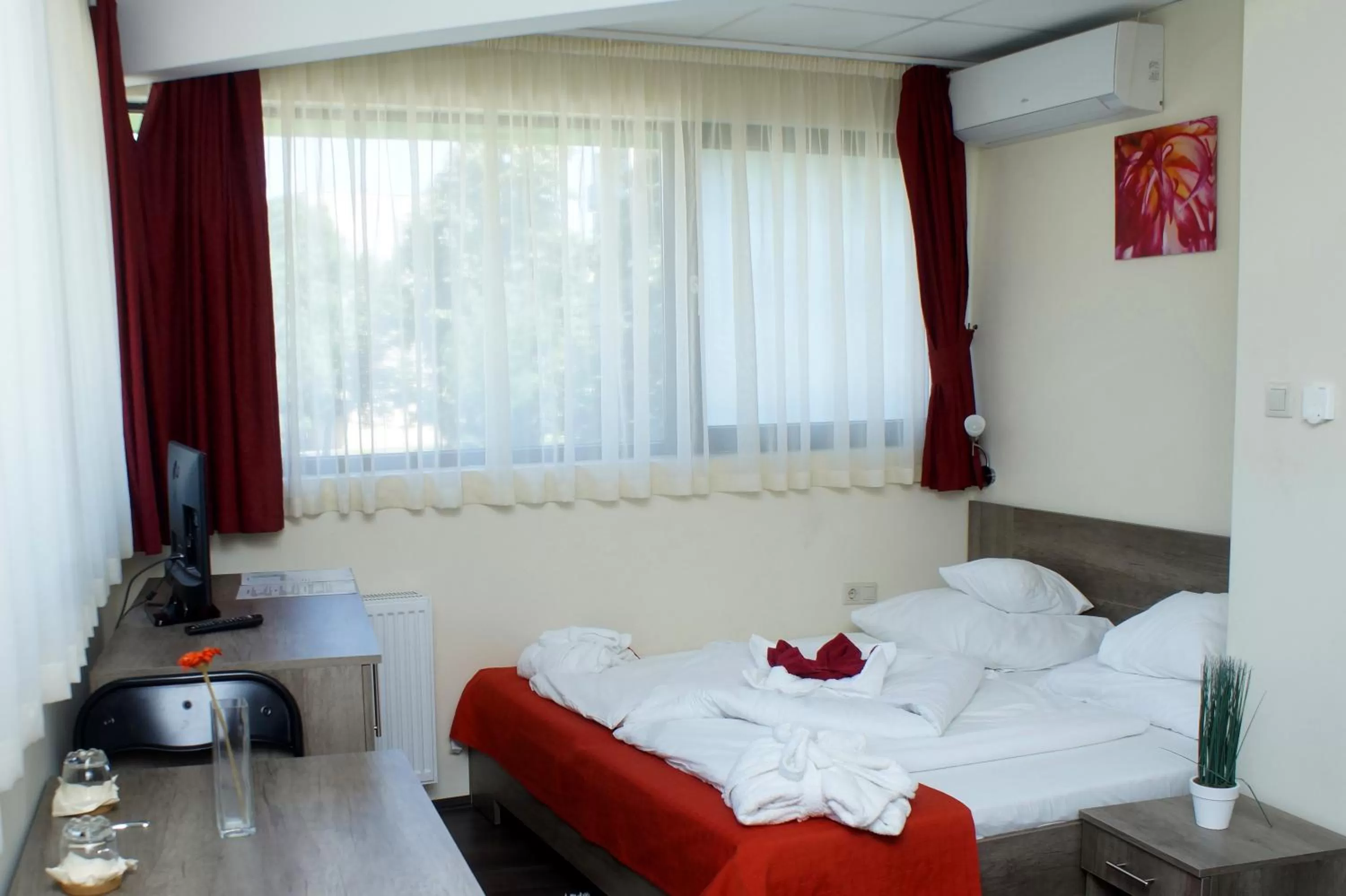 Bedroom, Bed in Fitromax Sportpanzió Ajka