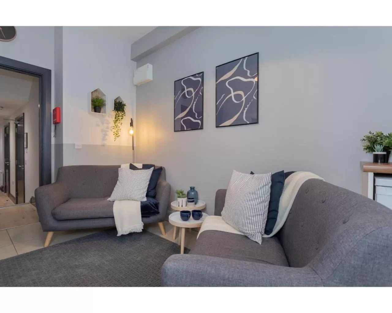 Living room in Central Belfast Apartments Camden Street