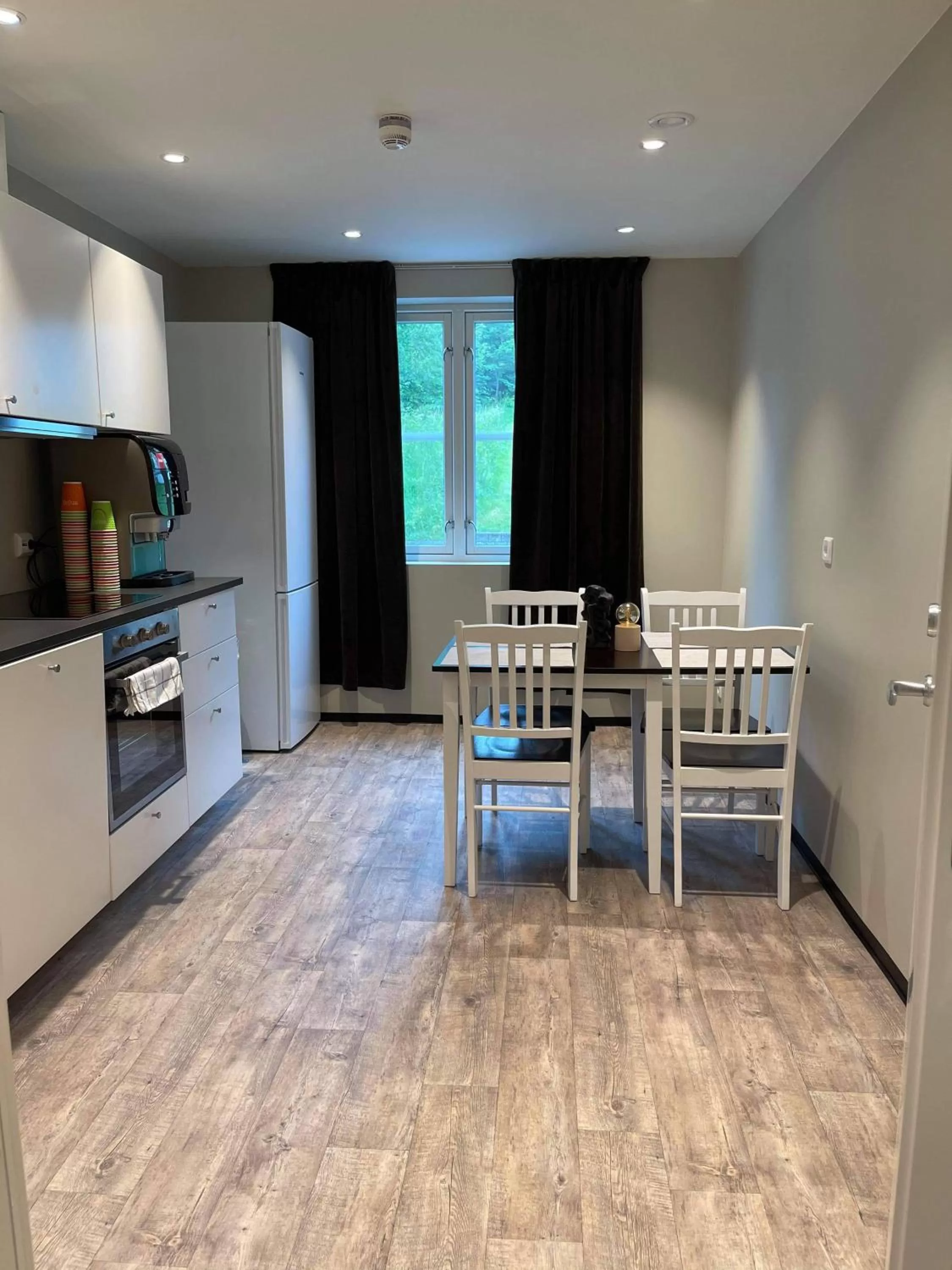 Kitchen or kitchenette in Sandnessjøen Overnatting