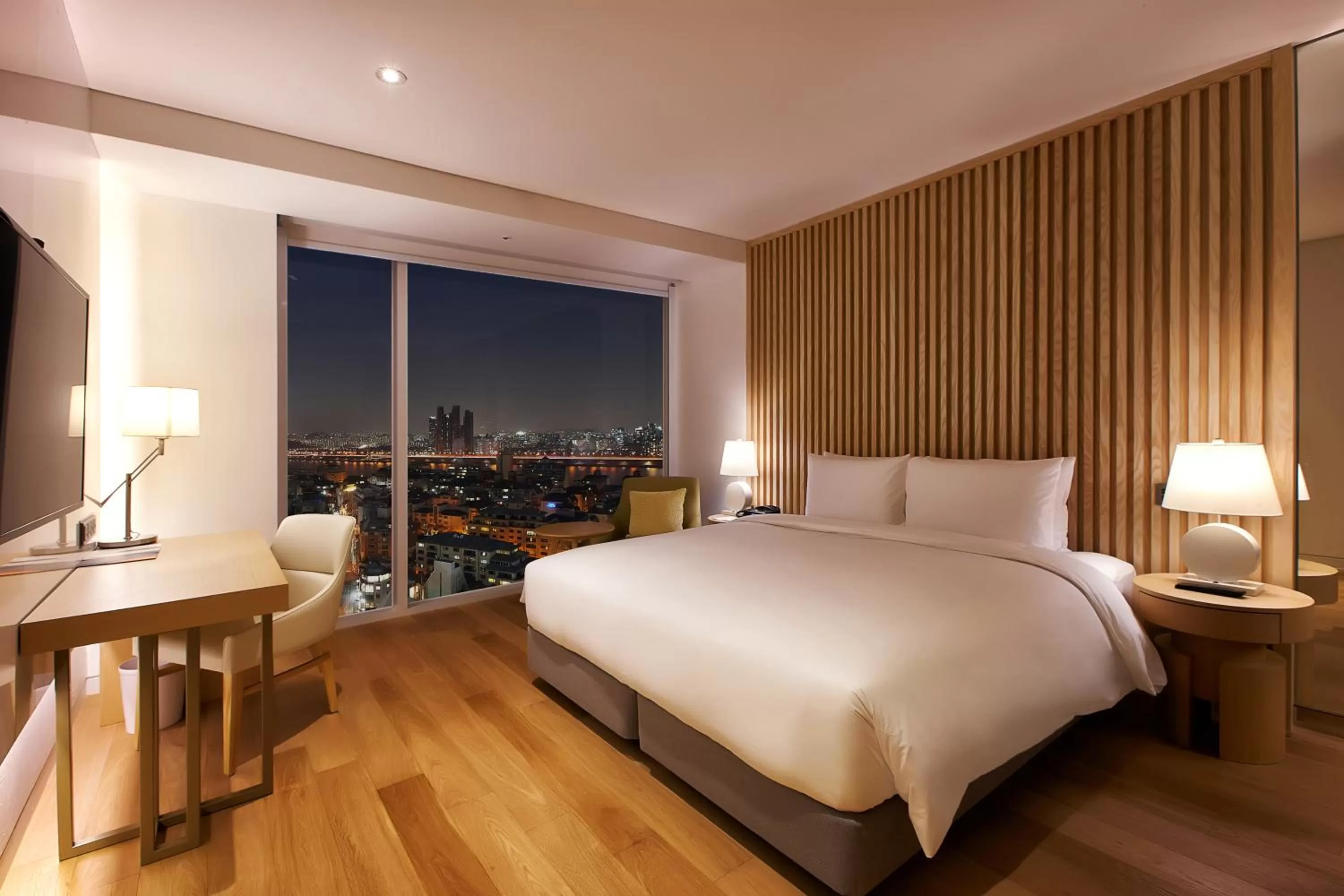 Decorative detail, Bed in Hotel Entra Gangnam