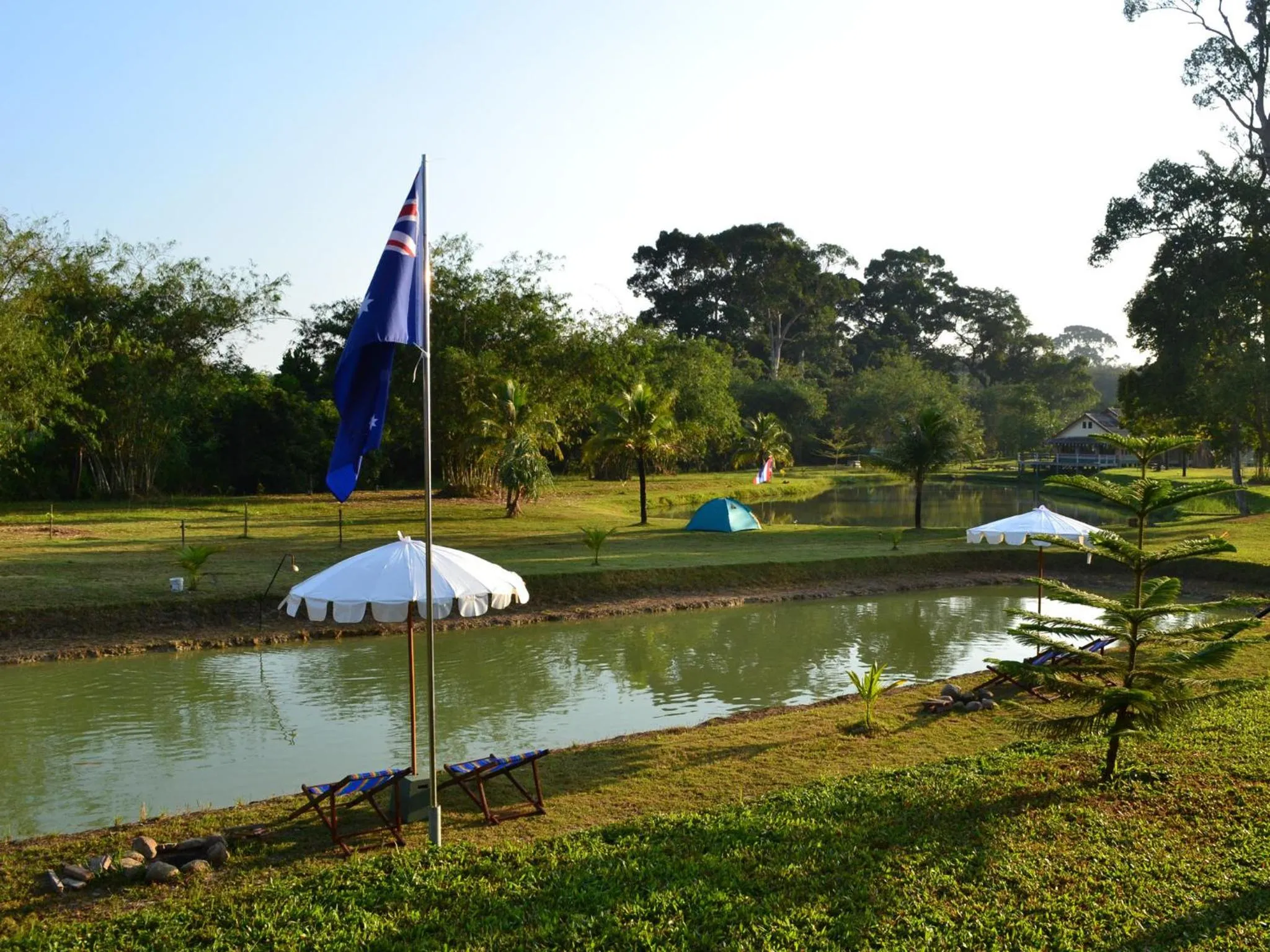 Garden view in Phuket Campground