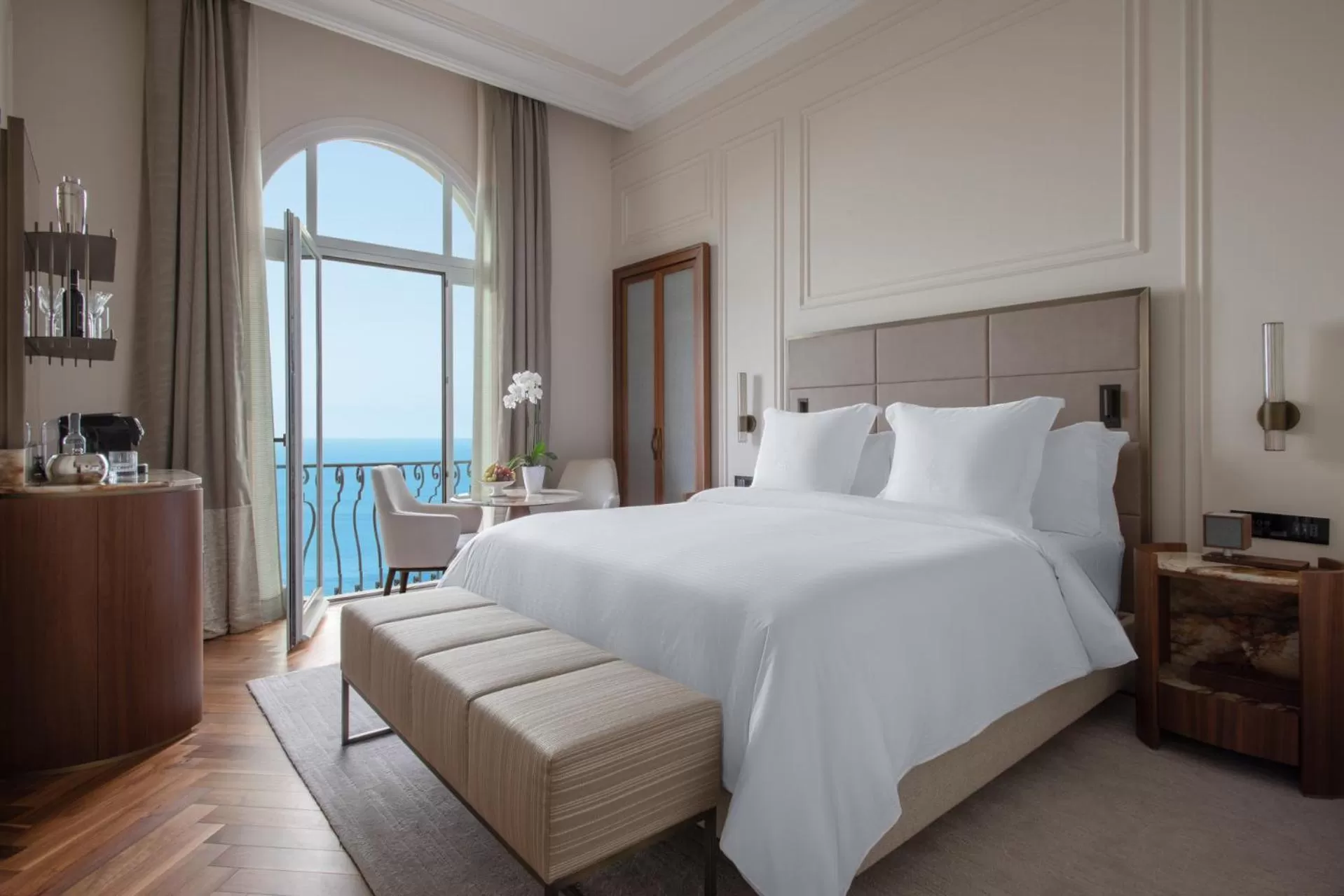 Bed in San Domenico Palace, Taormina, A Four Seasons Hotel