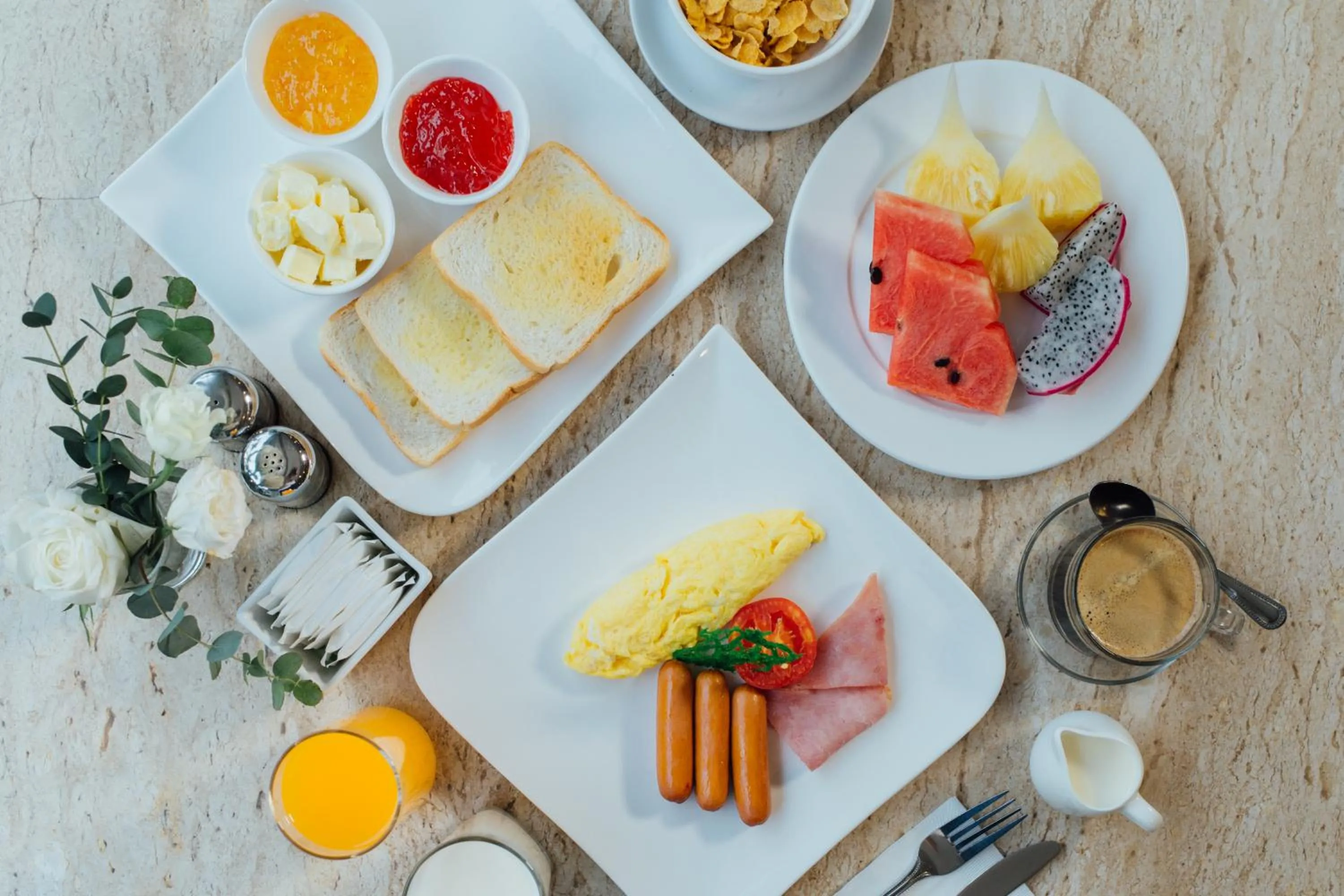 Food close-up in Seasons Siam Hotel