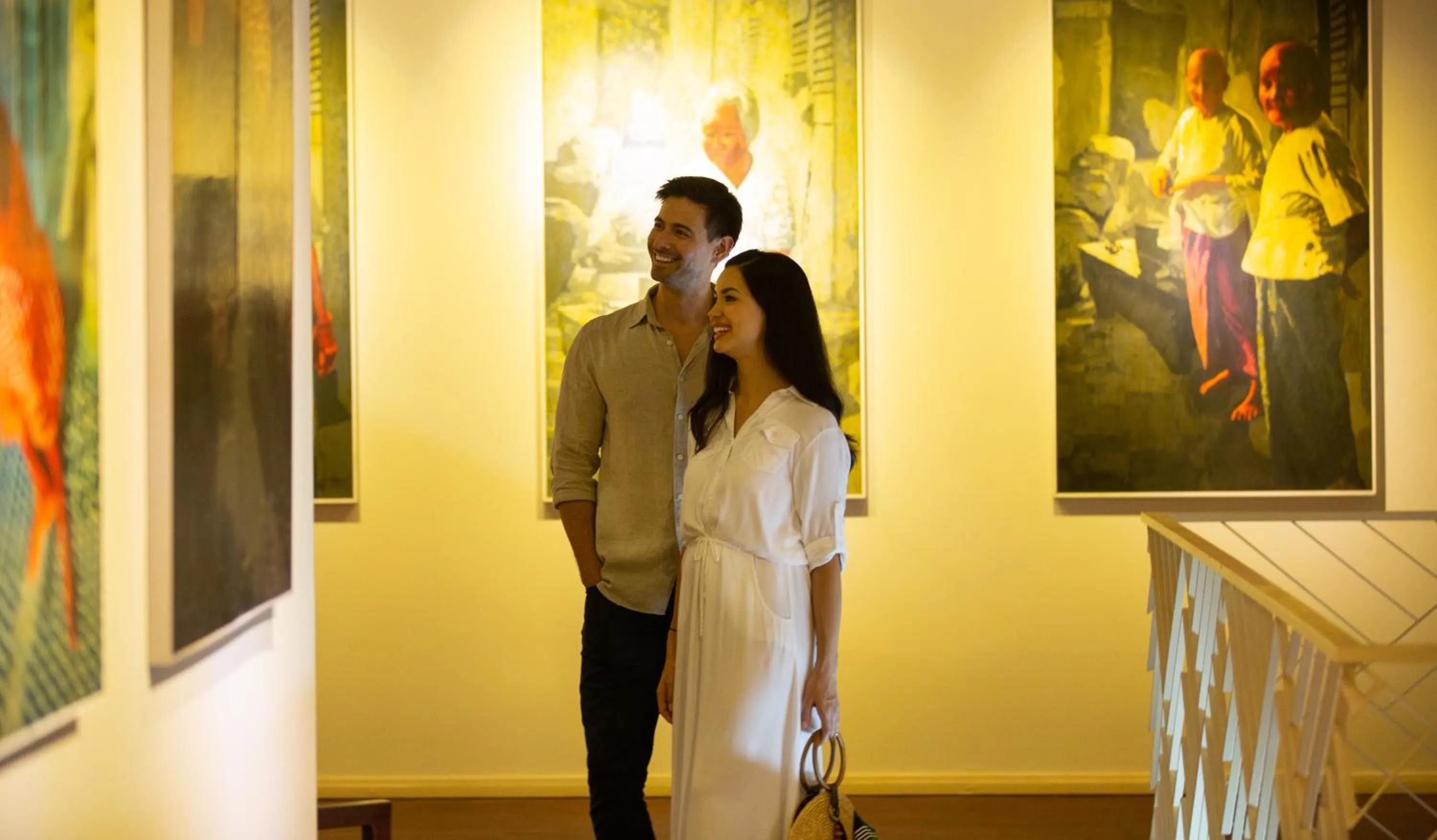 People in Raffles Grand Hotel d'Angkor