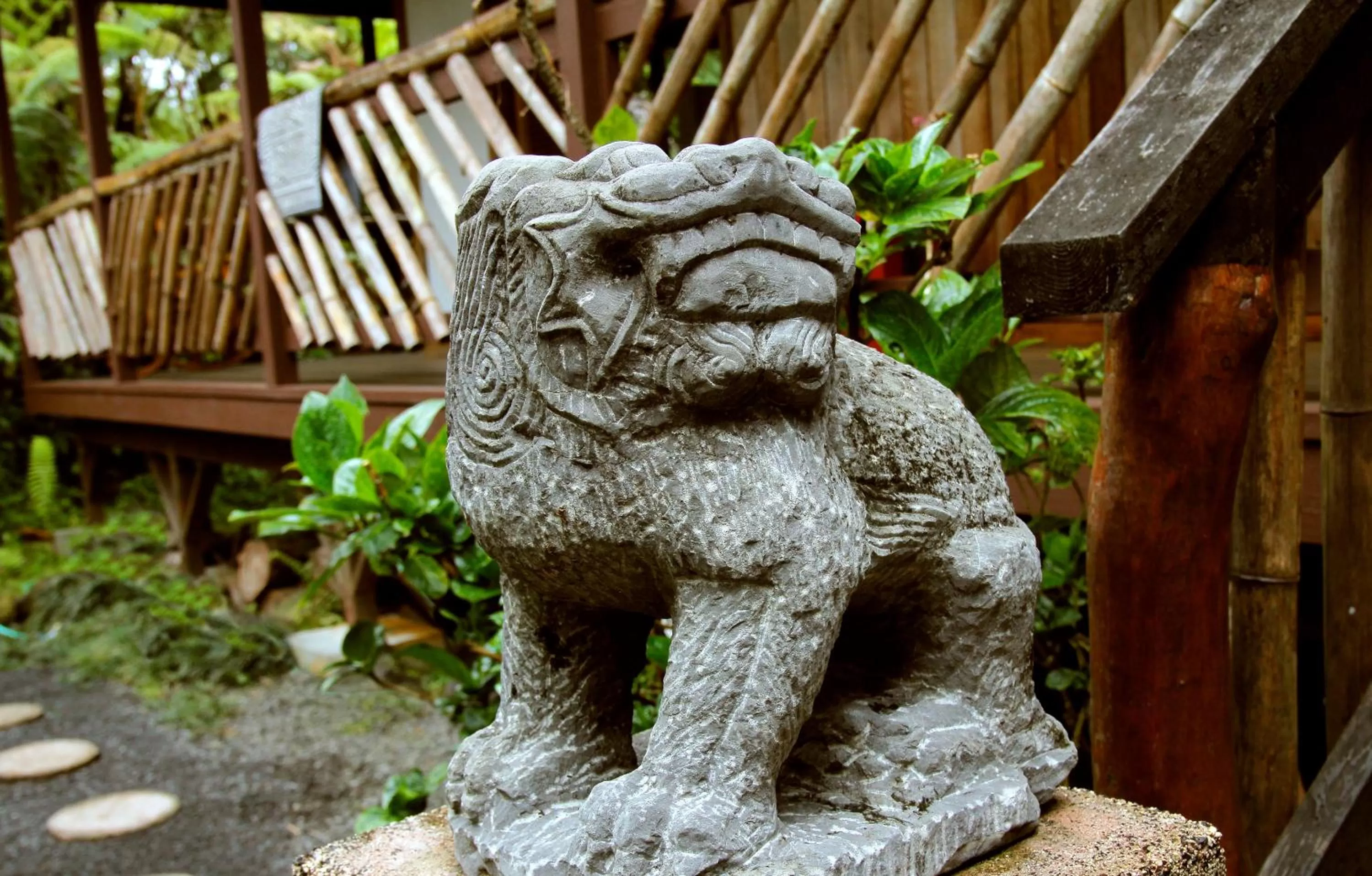 Decorative detail in Lotus Garden Cottages
