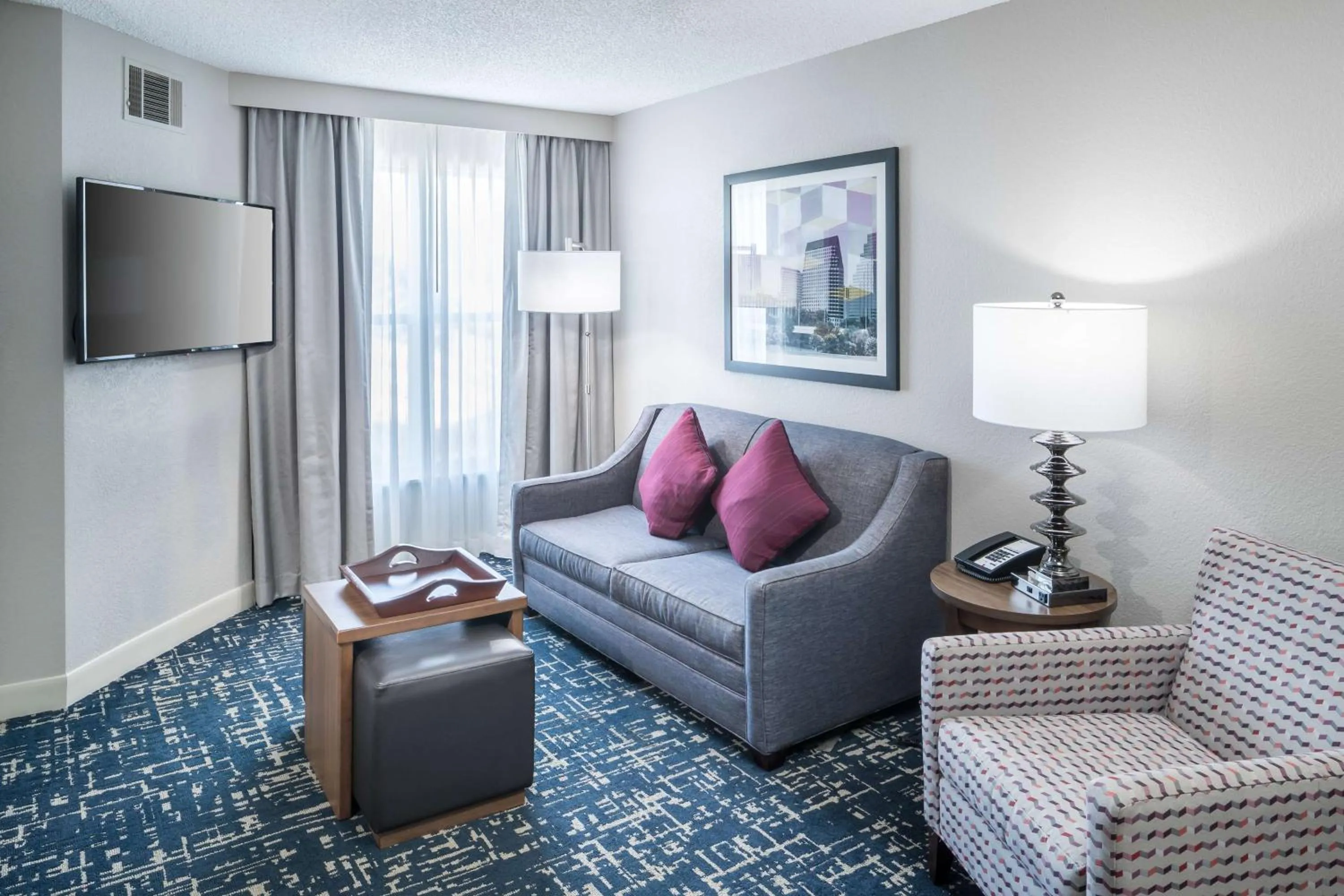 Living room in Homewood Suites by Hilton Austin NW near The Domain