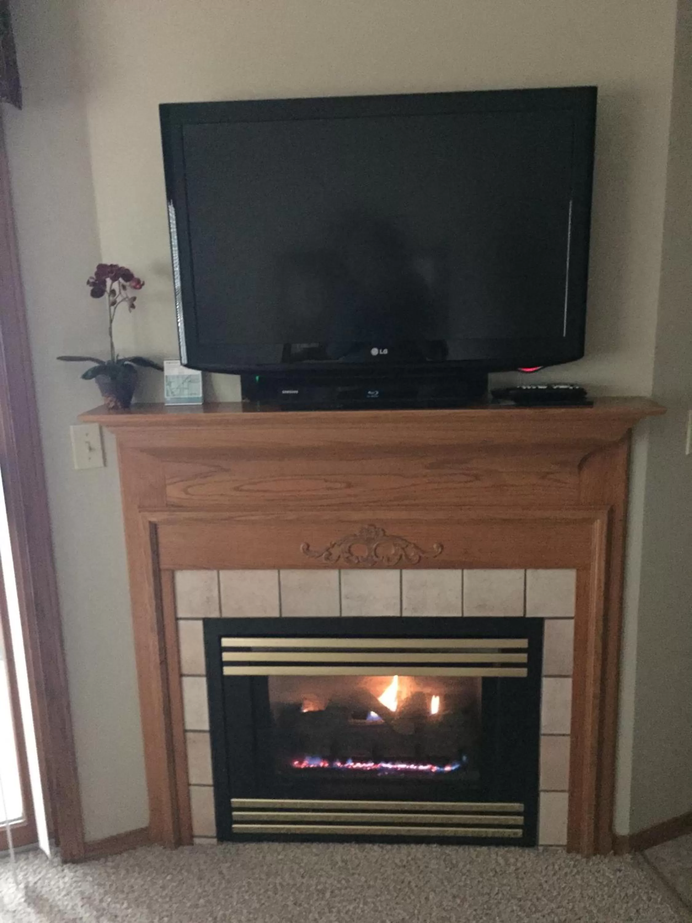 Decorative detail, TV/Entertainment Center in High Point Inn