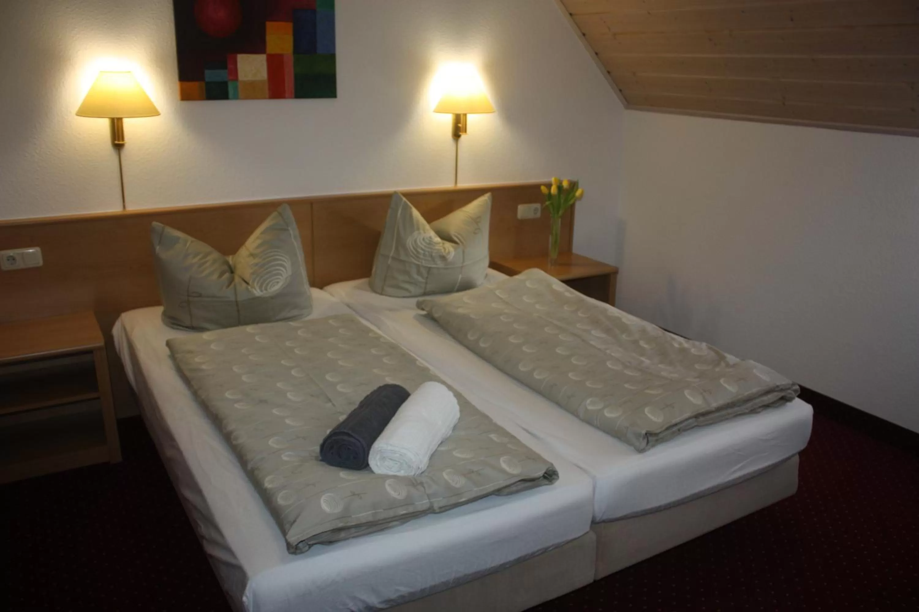 Bed in Landhotel Garni am Mühlenwörth