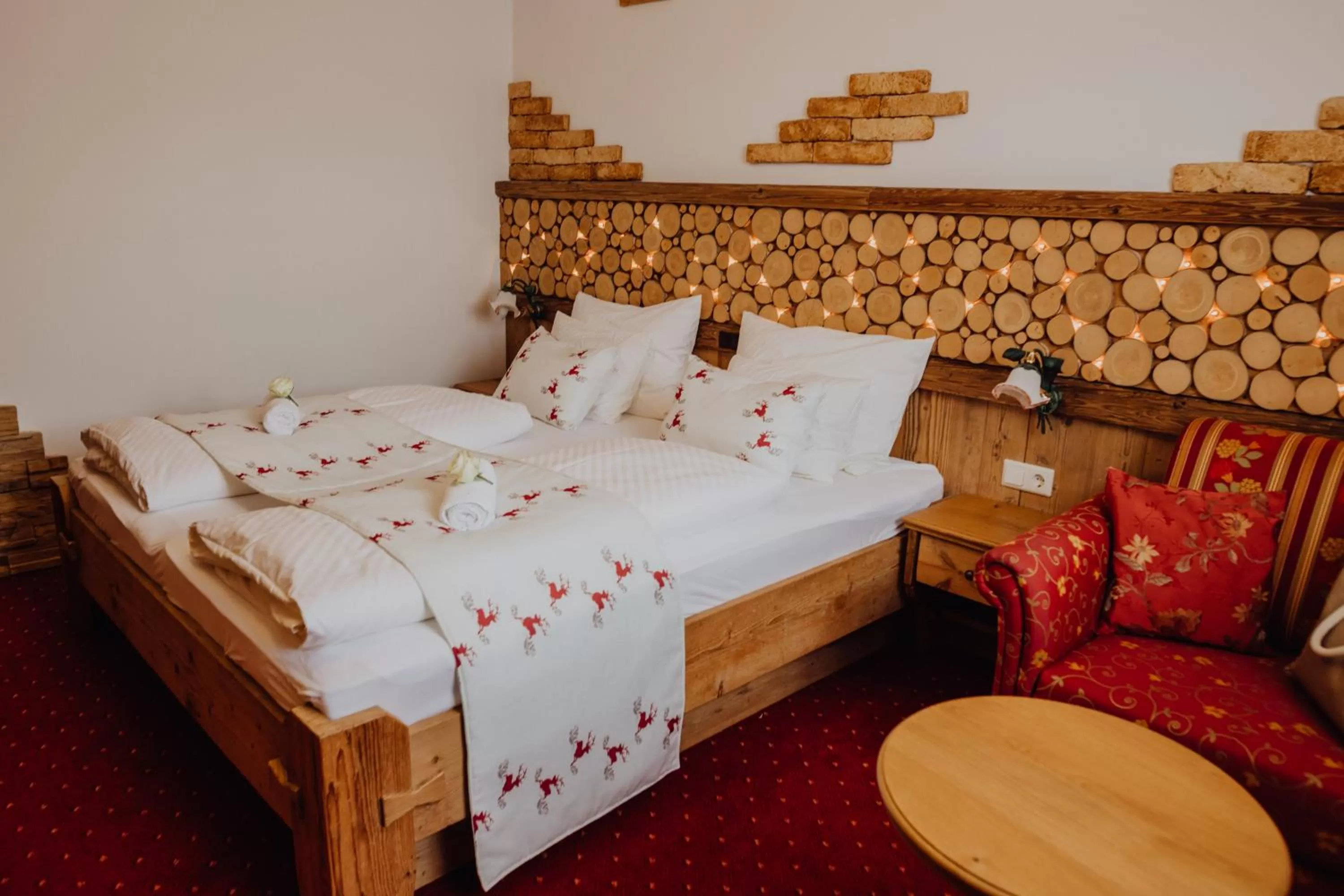 Bed in Panorama Hotel Gasthof Leidingerhof