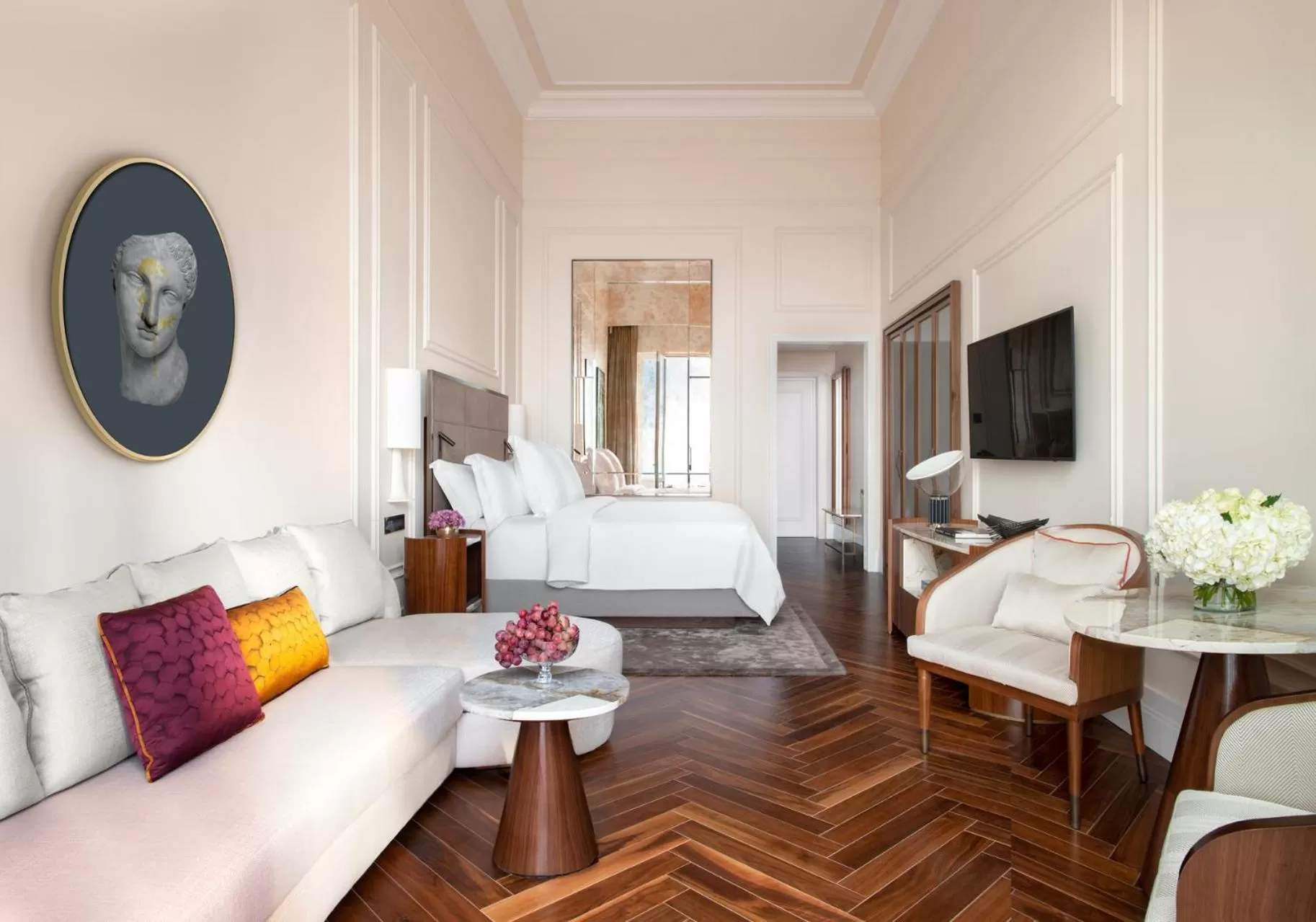 Bed in San Domenico Palace, Taormina, A Four Seasons Hotel