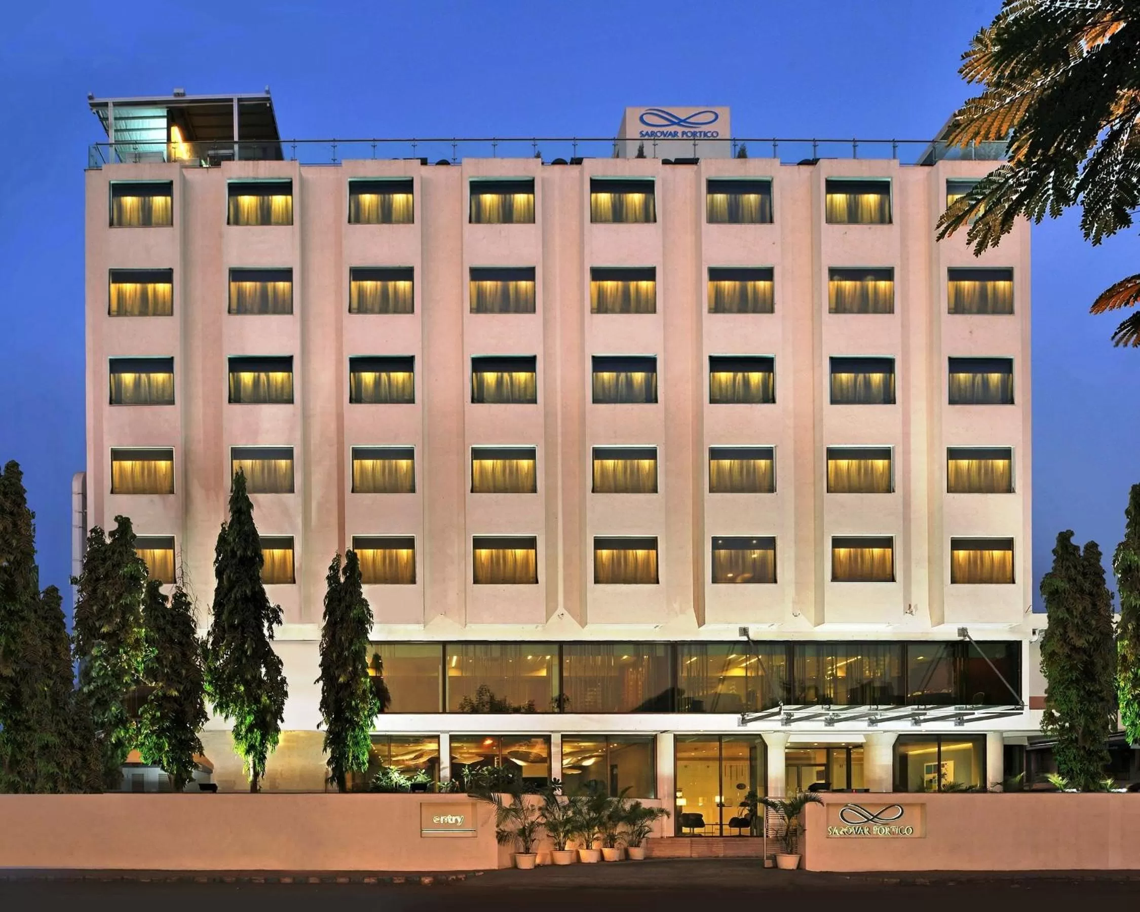 Facade/entrance, Property Building in Marasa Sarovar Portico -Rajkot