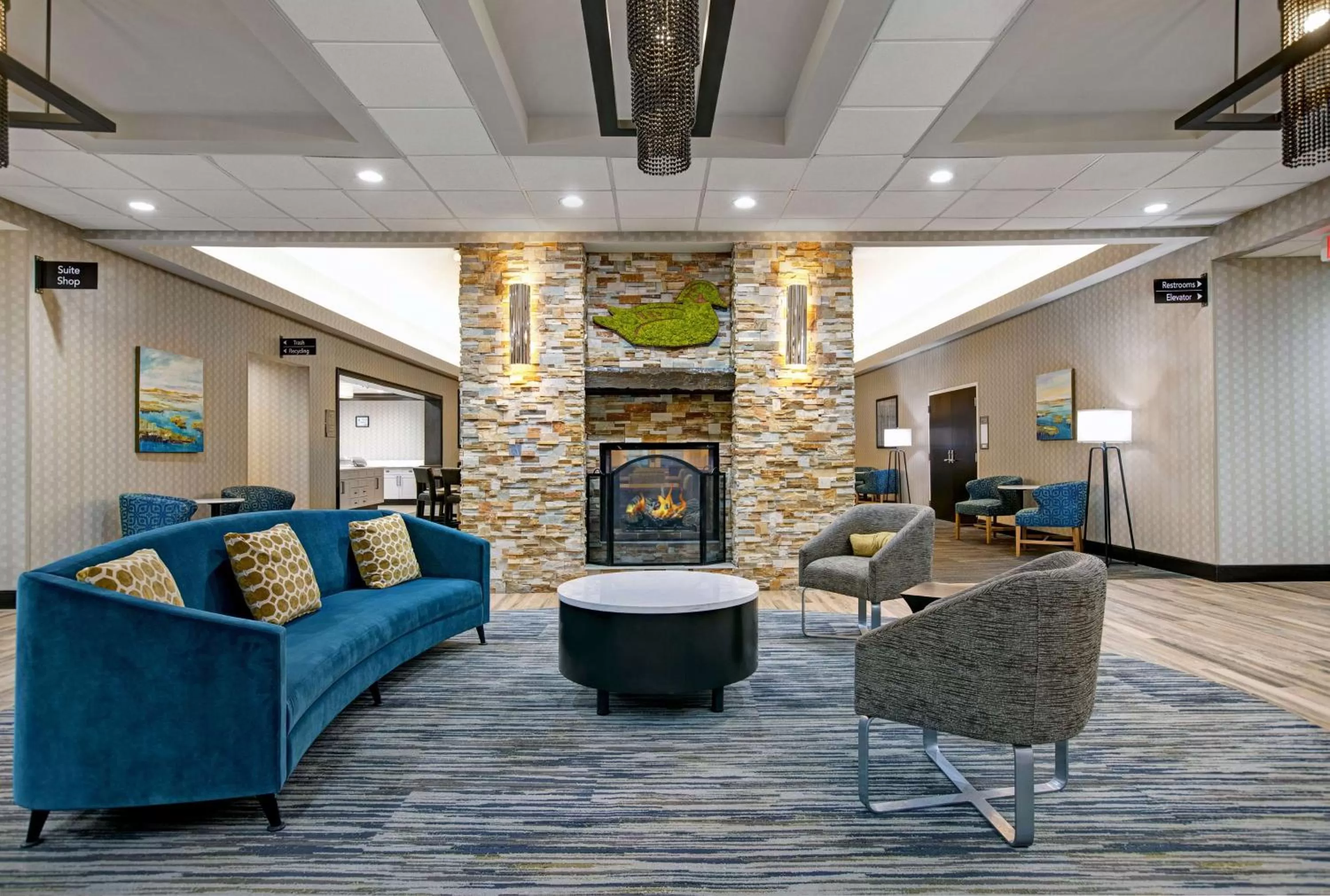 Lobby or reception in Homewood Suites Charlotte Ayrsley