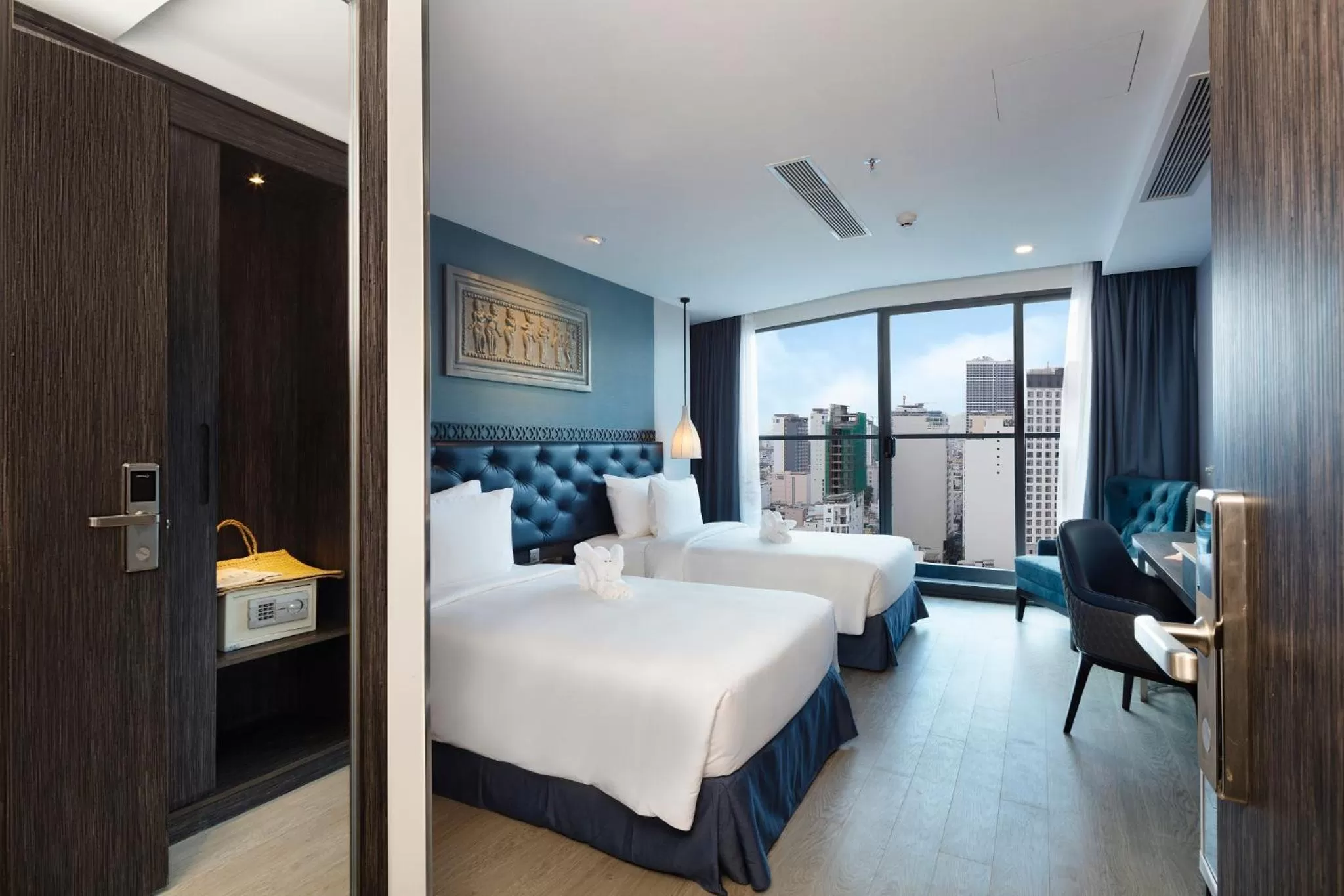 Photo of the whole room, Bed in Erica Nha Trang Hotel