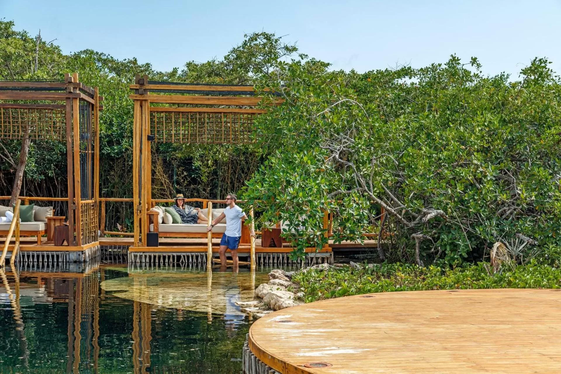 Pool view in Hotel Shibari - Restaurant & Cenote Club