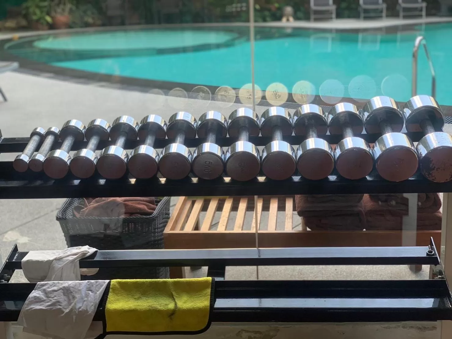 sunbed in Manhattan Hotel Bangkok