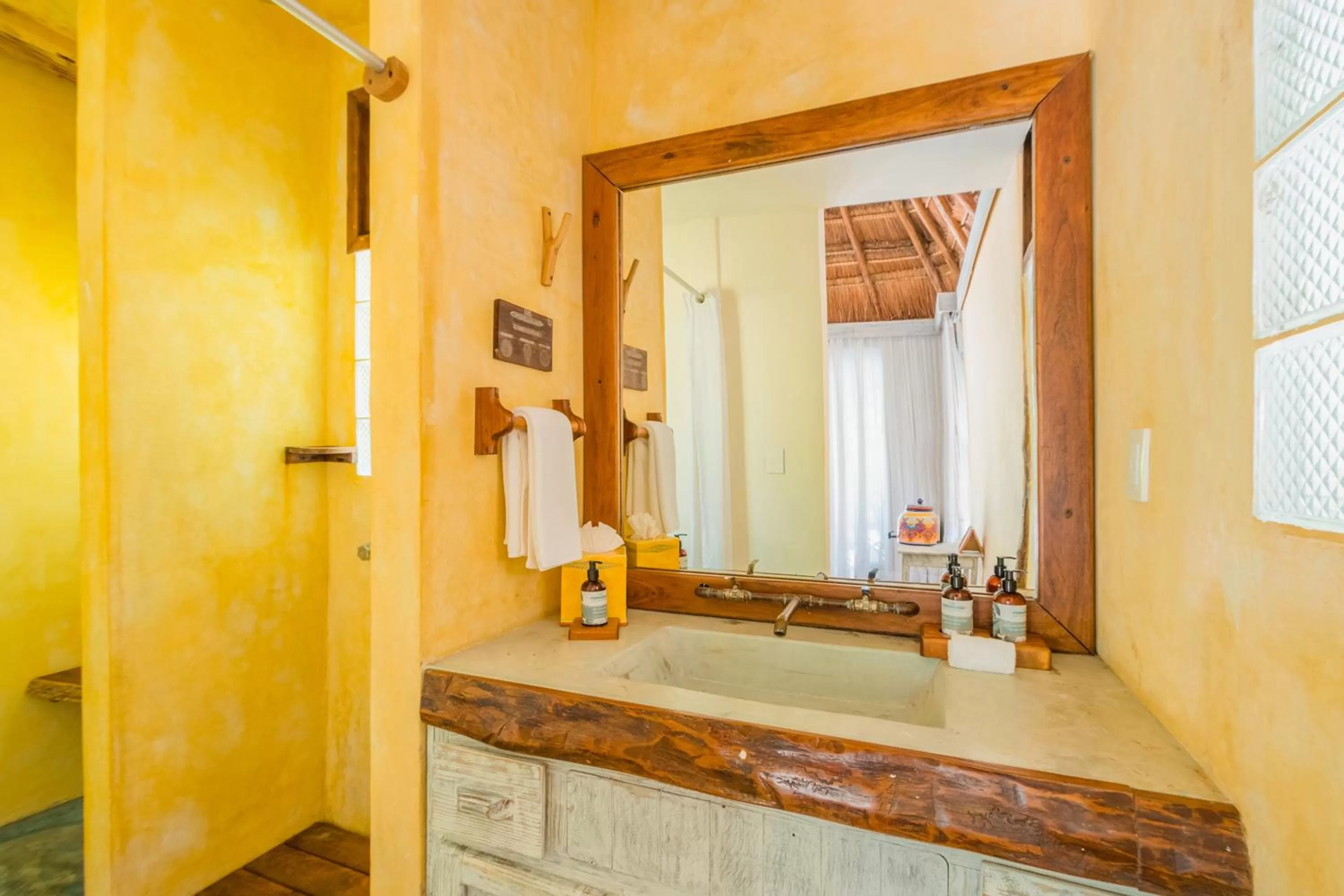 Bathroom in Villa Pescadores Tulum-Beachfront hotel by Ahau Collection