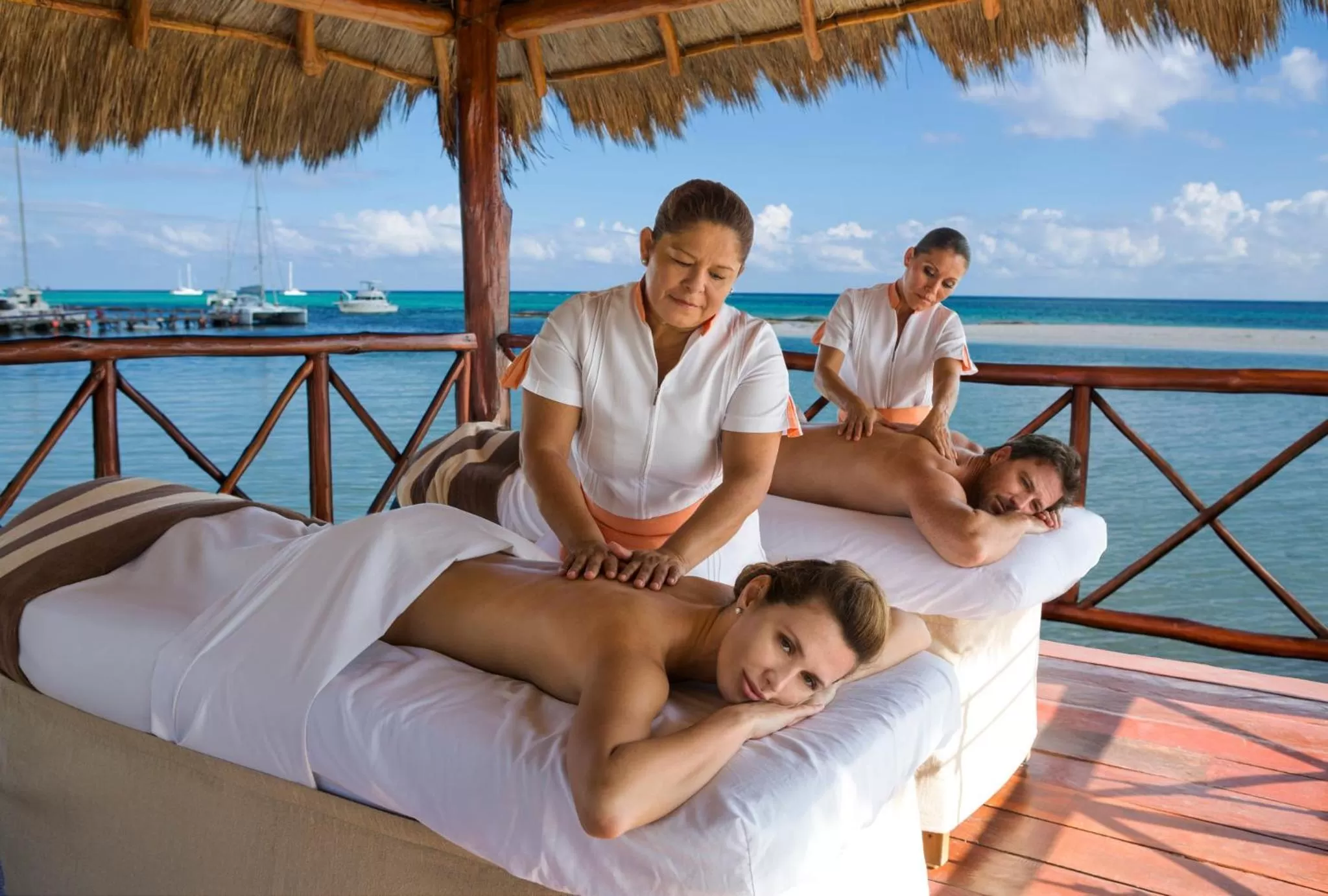 Massage in Palafitos Overwater Bungalows at El Dorado Maroma, Gourmet All Inclusive by Karisma - Adults Only