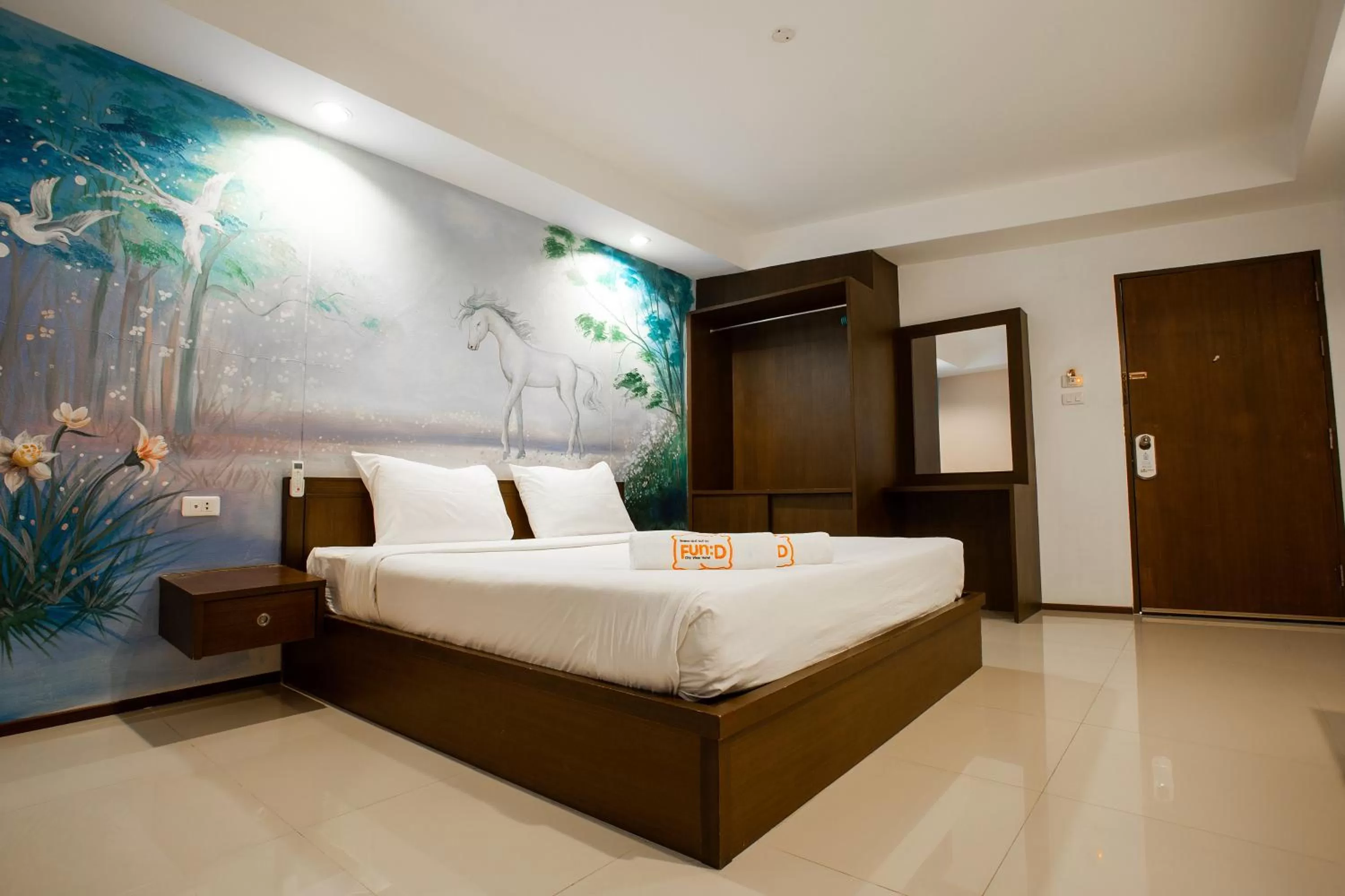 Bed in Fun-D City View SHA Plus