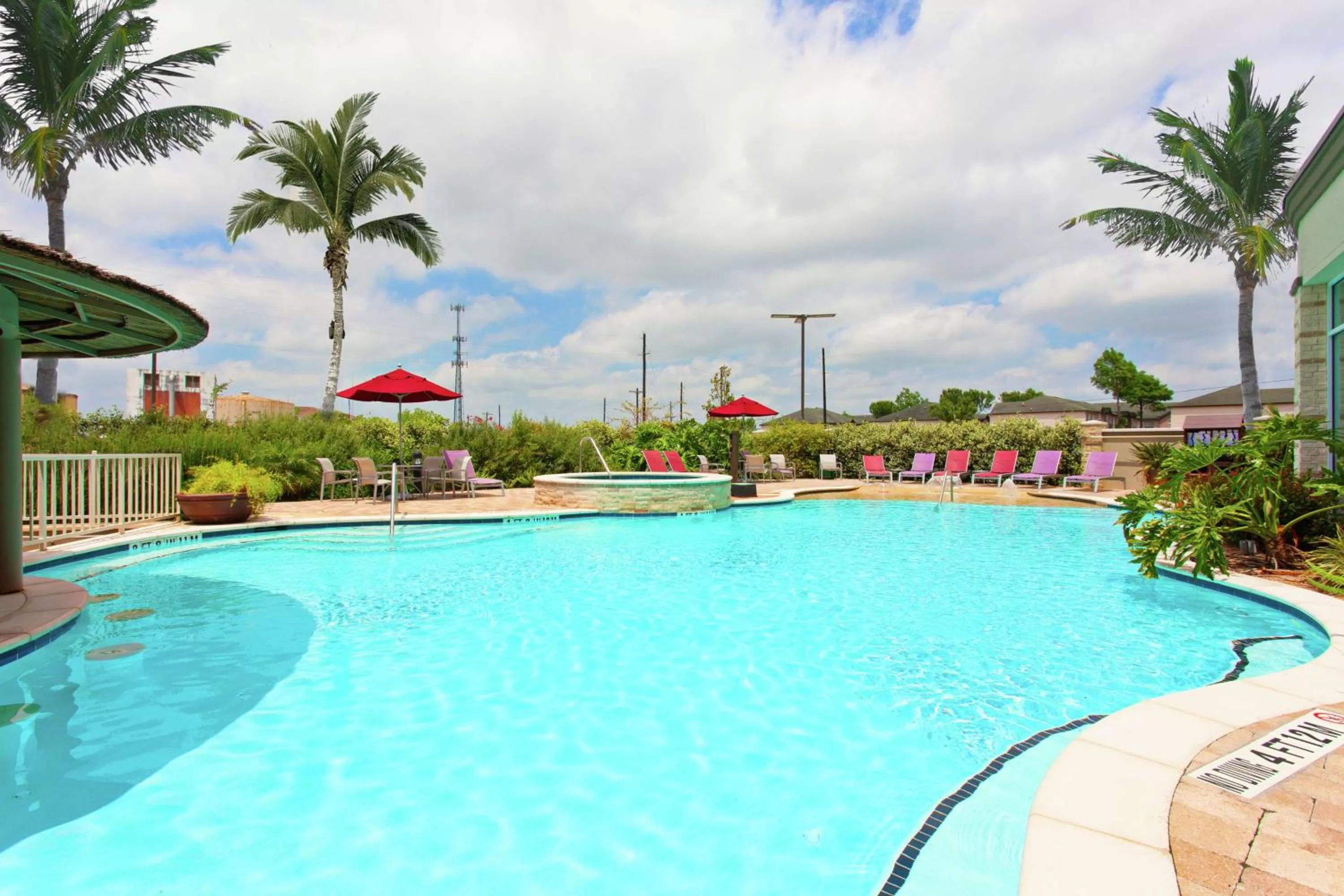Pool view in Hilton Garden Inn Victoria