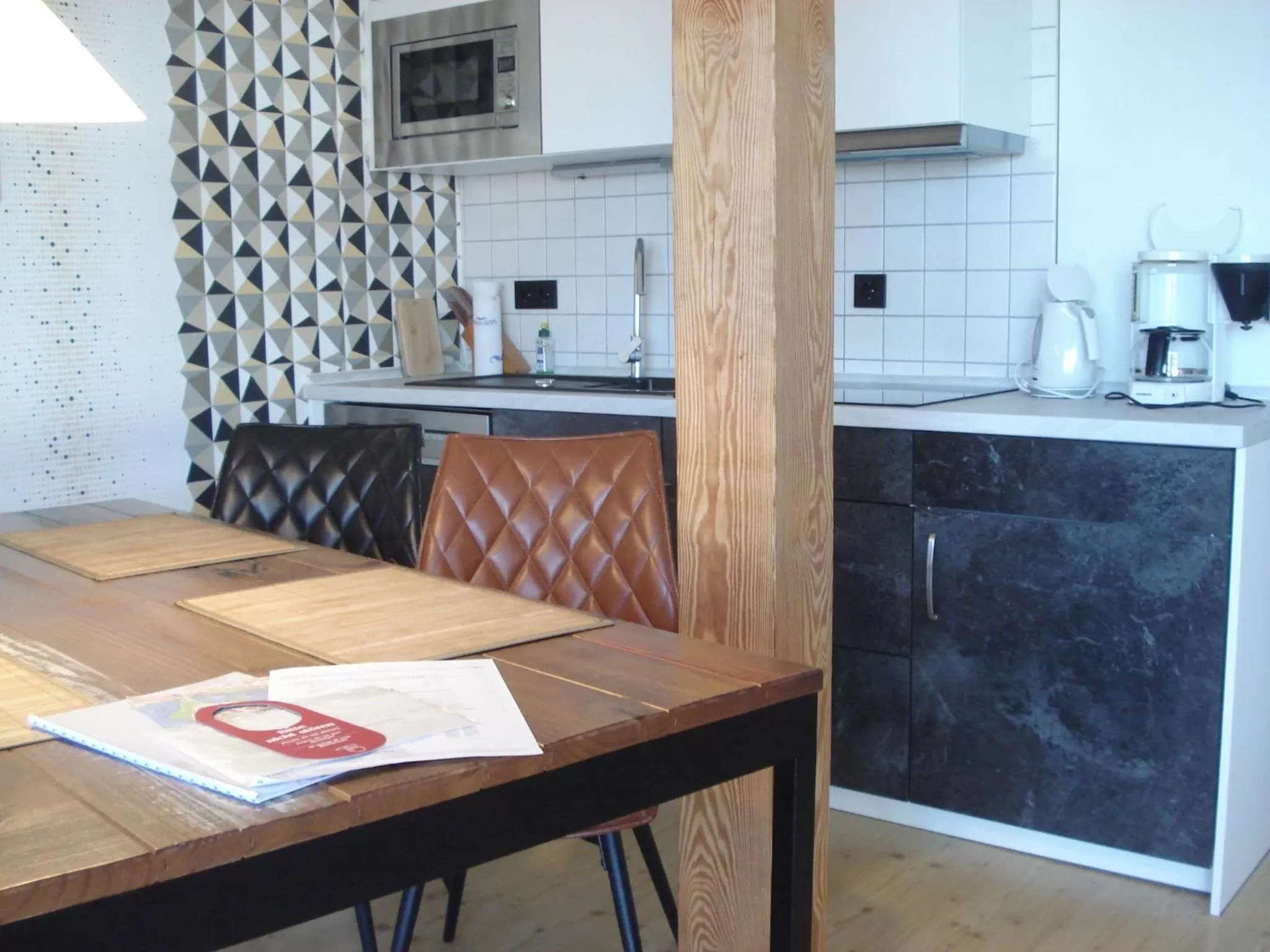 Kitchen or kitchenette in Hotel Pension Zur Fährbrücke