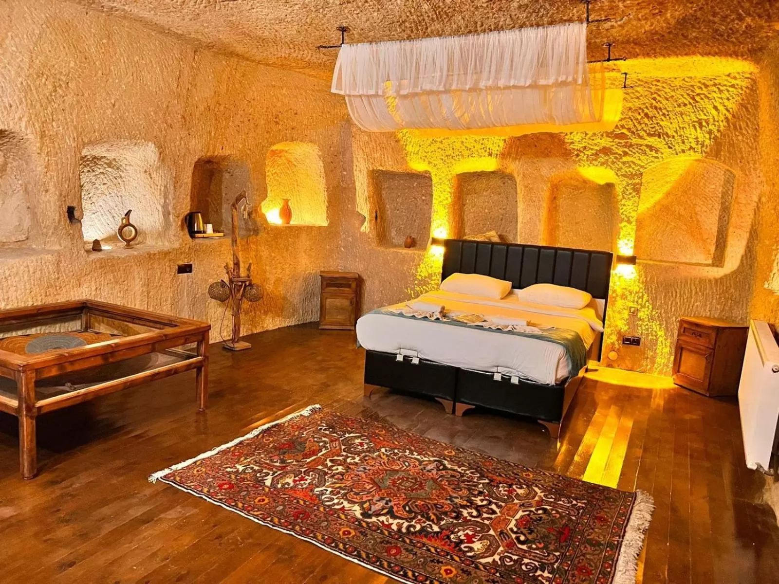 Bed in 7 Oda Kapadokya Cave Hotel