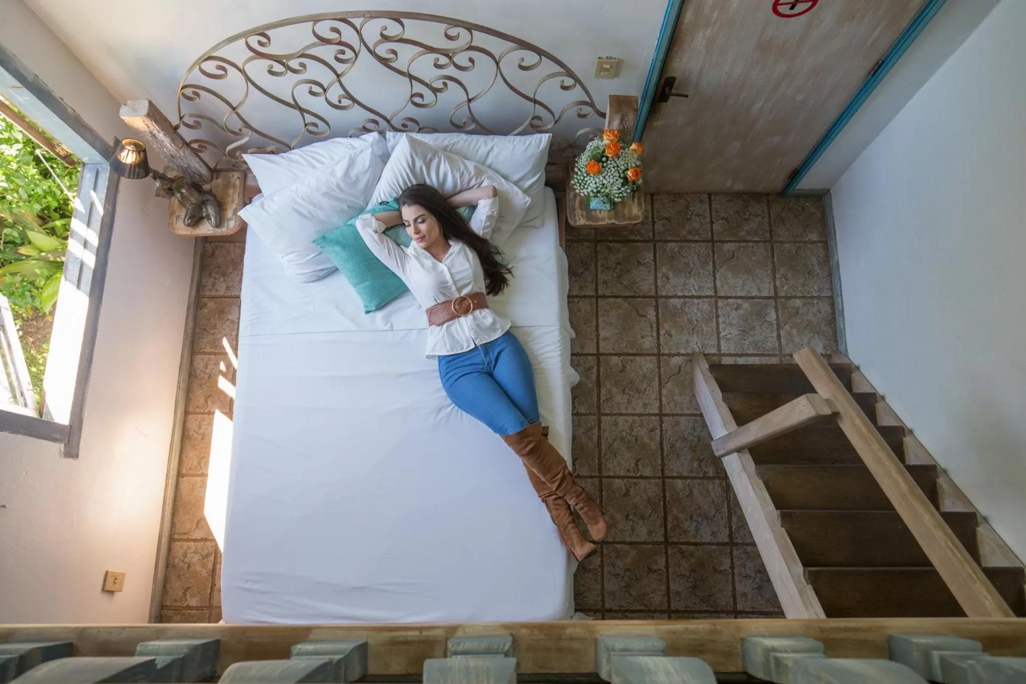 Bed in Hotel Chácara das Flores