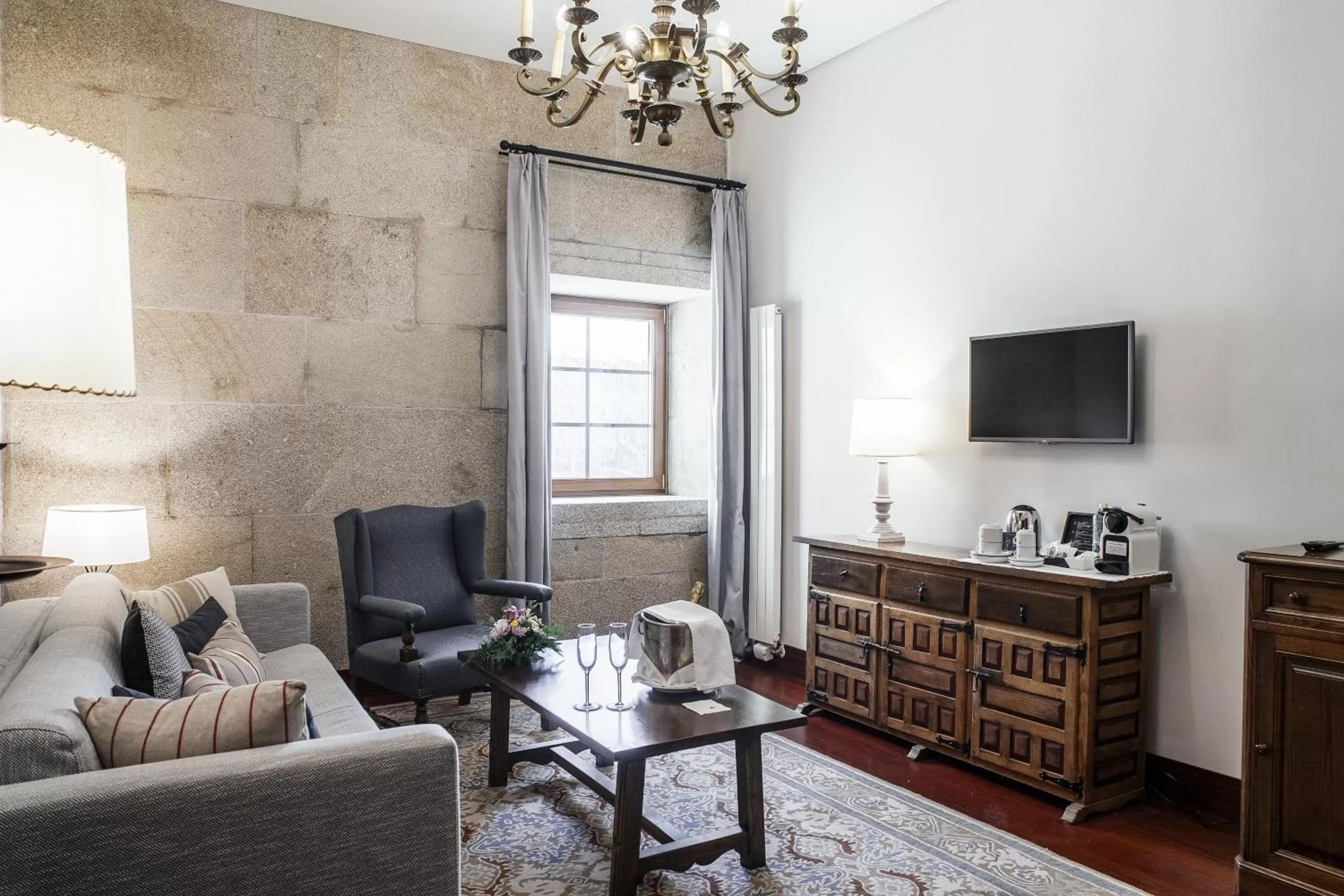 Living room in Parador de Baiona