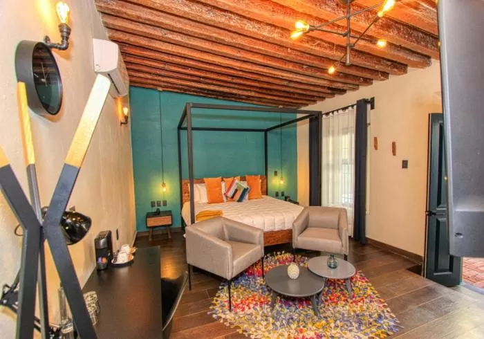 Bed in Antigua Trece Hotel Fusión & SPA