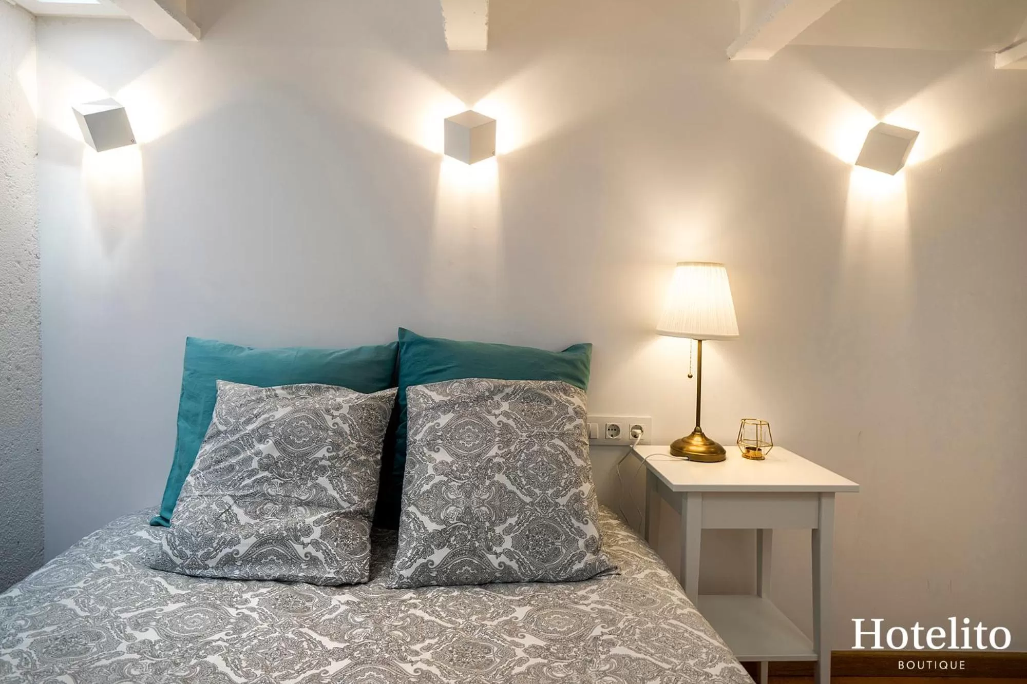 Bed in Hotelito Boutique Cinca