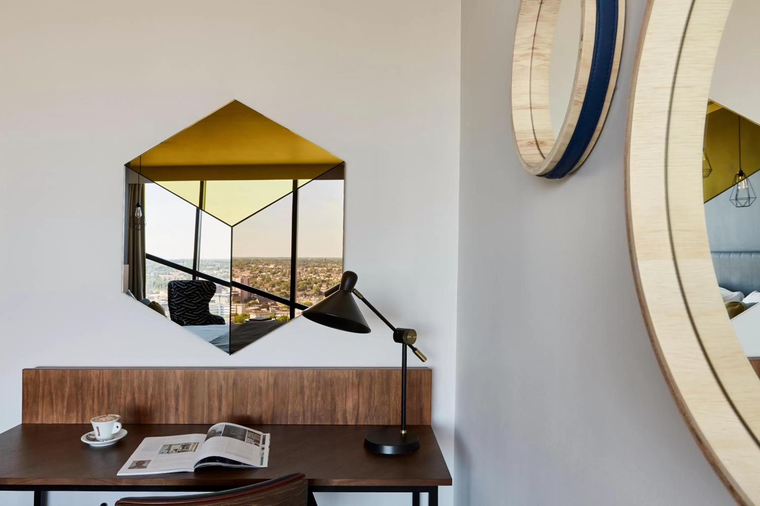 Photo of the whole room in The Cube Hotel Birmingham