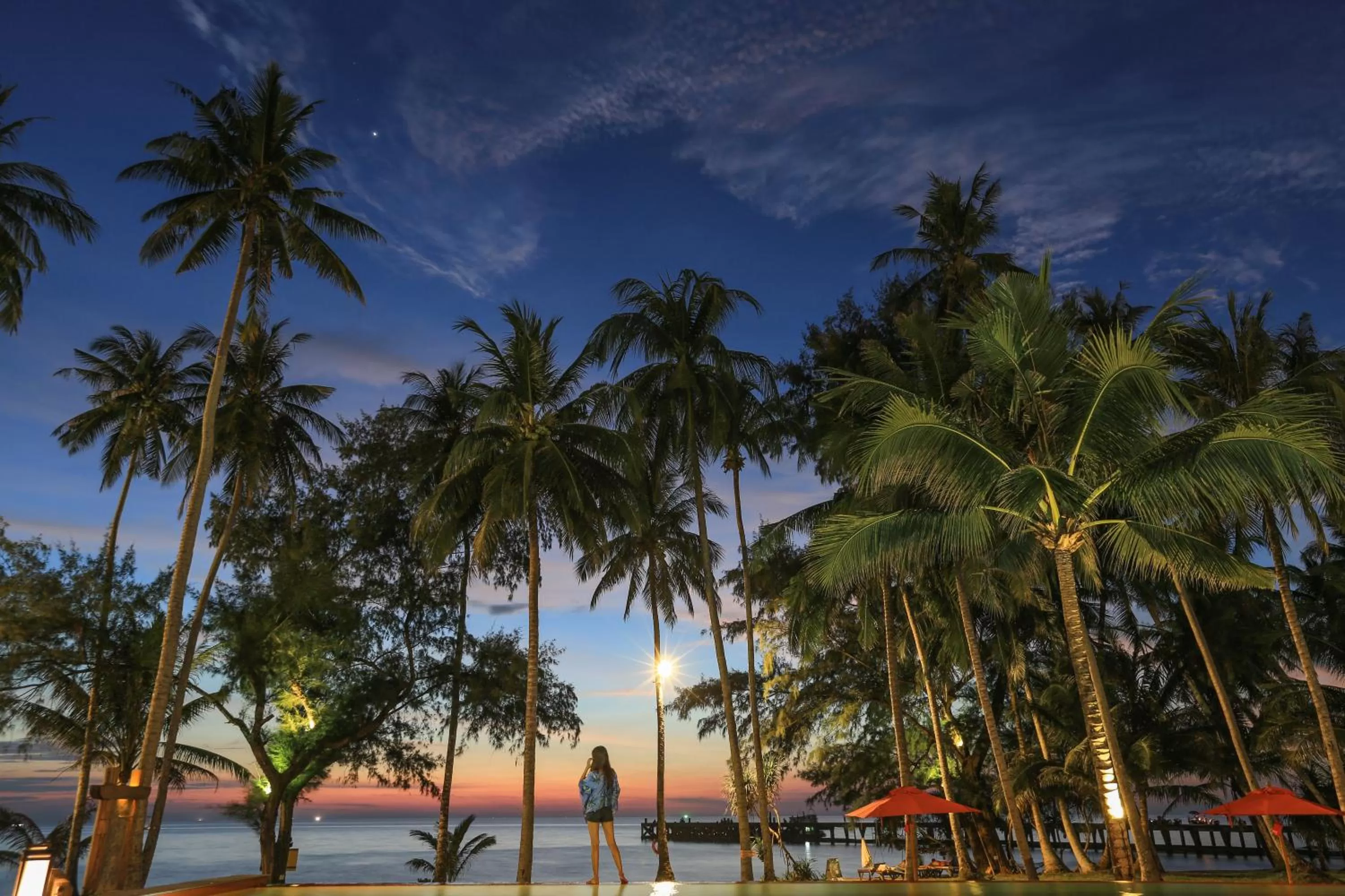 Sunset in Koh Kood Paradise Beach