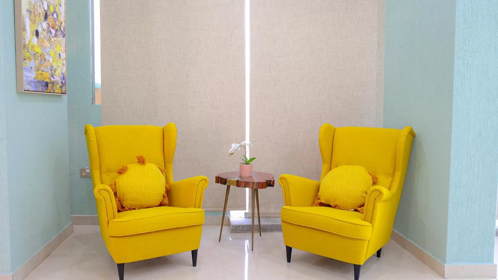 Seating area in BHomed Salmiya