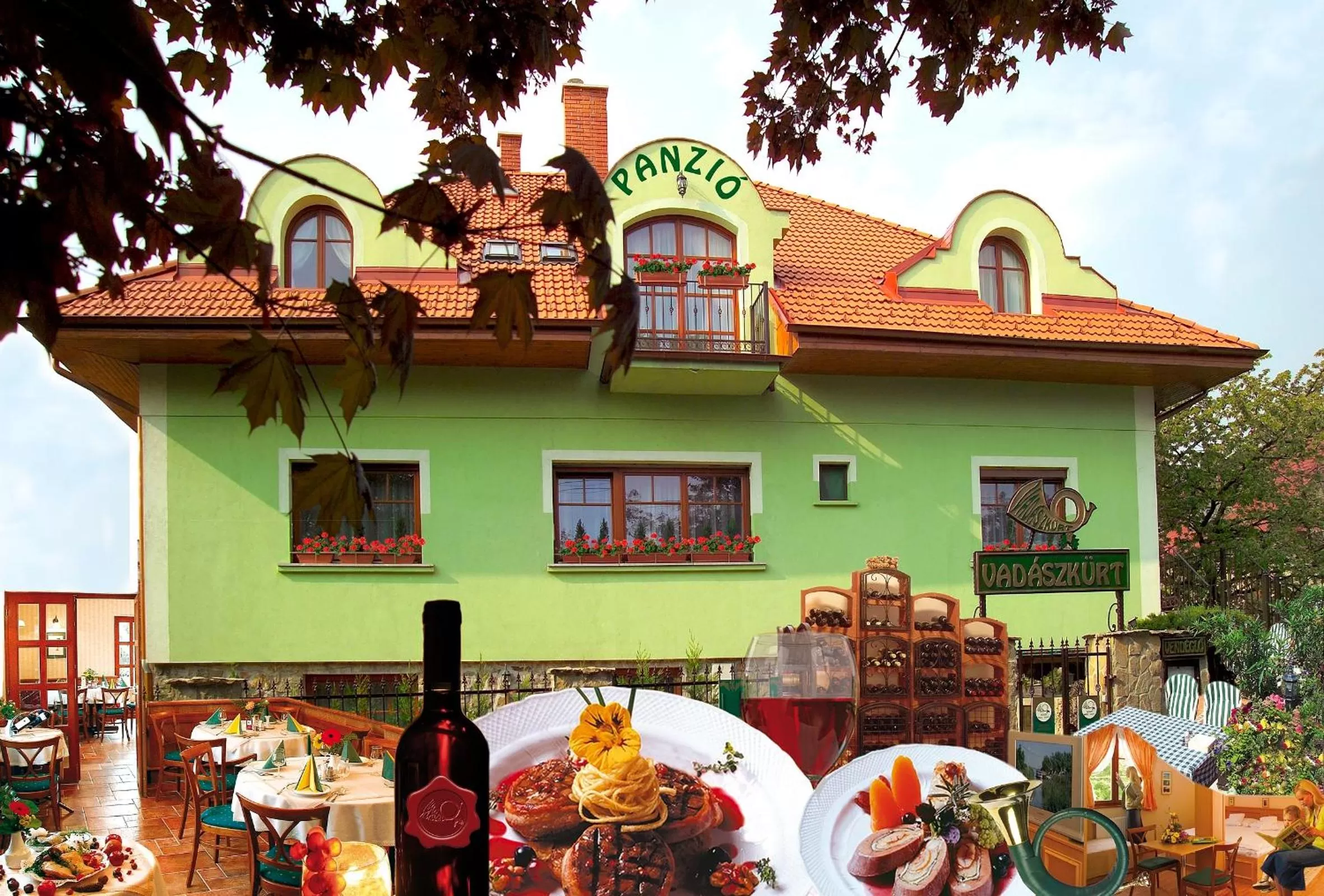 Patio in Vadászkürt Panzió