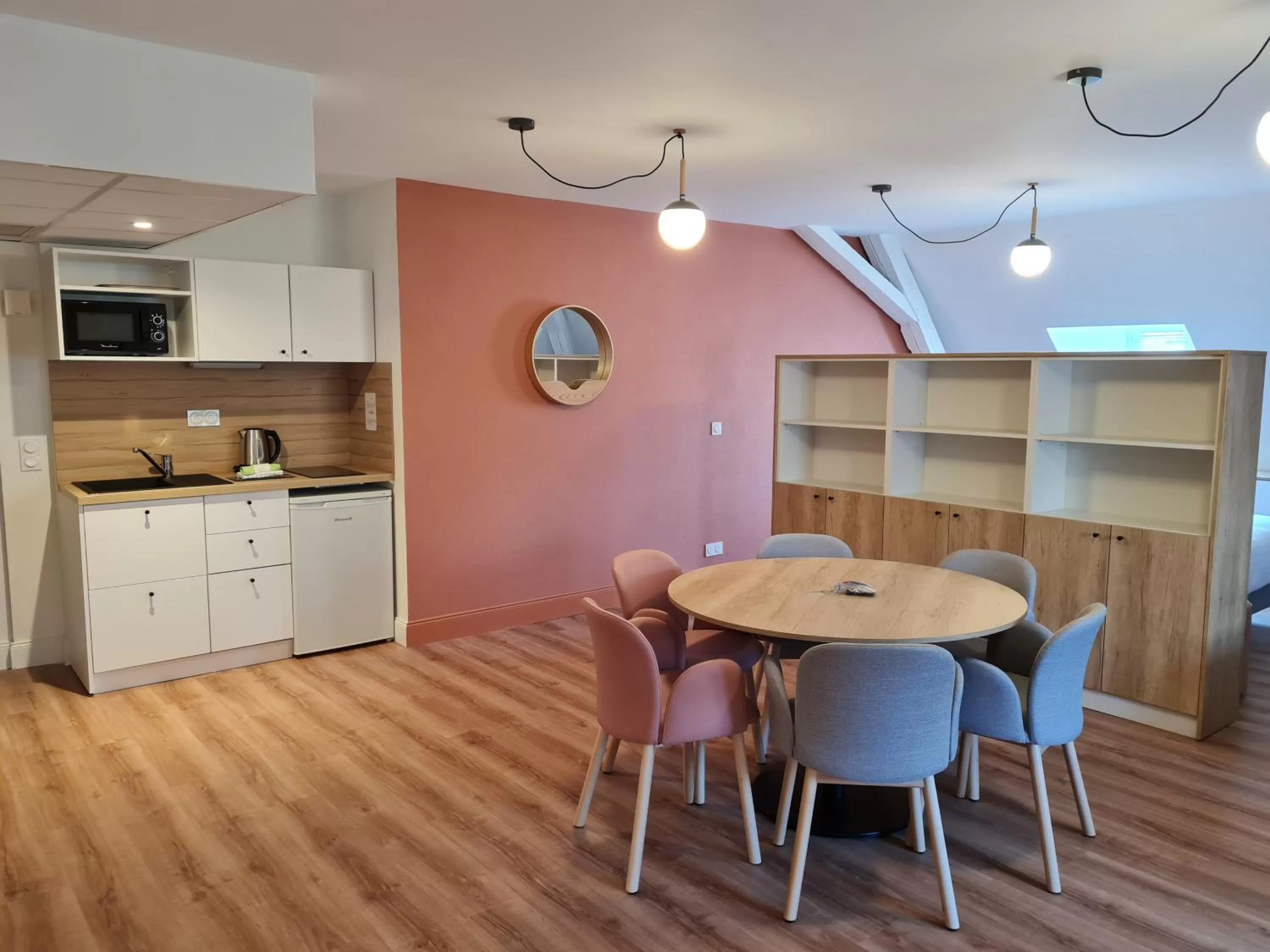 Kitchen or kitchenette in Apparthotel Privilodges Le Royal