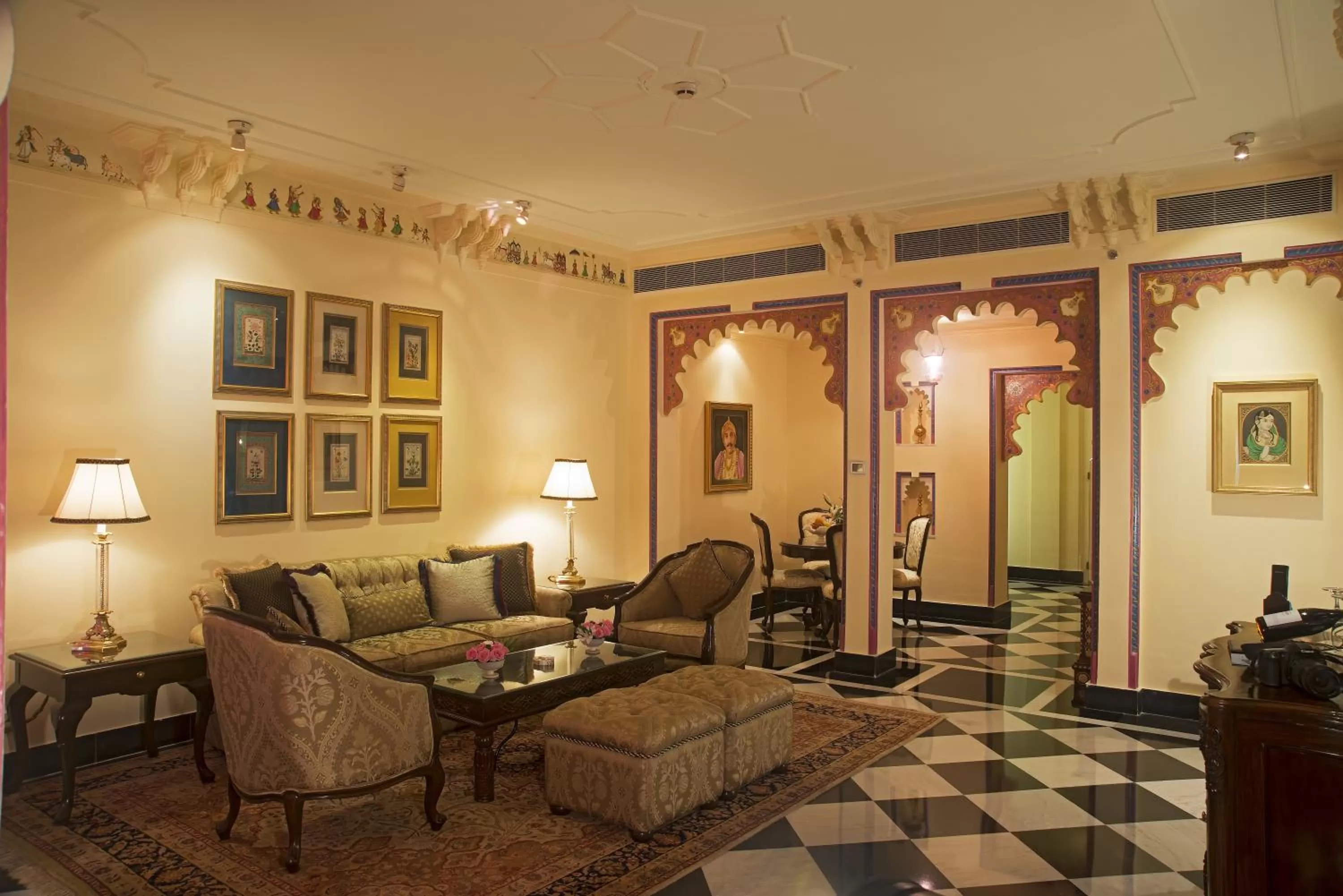 Living room in Taj Lake Palace Udaipur