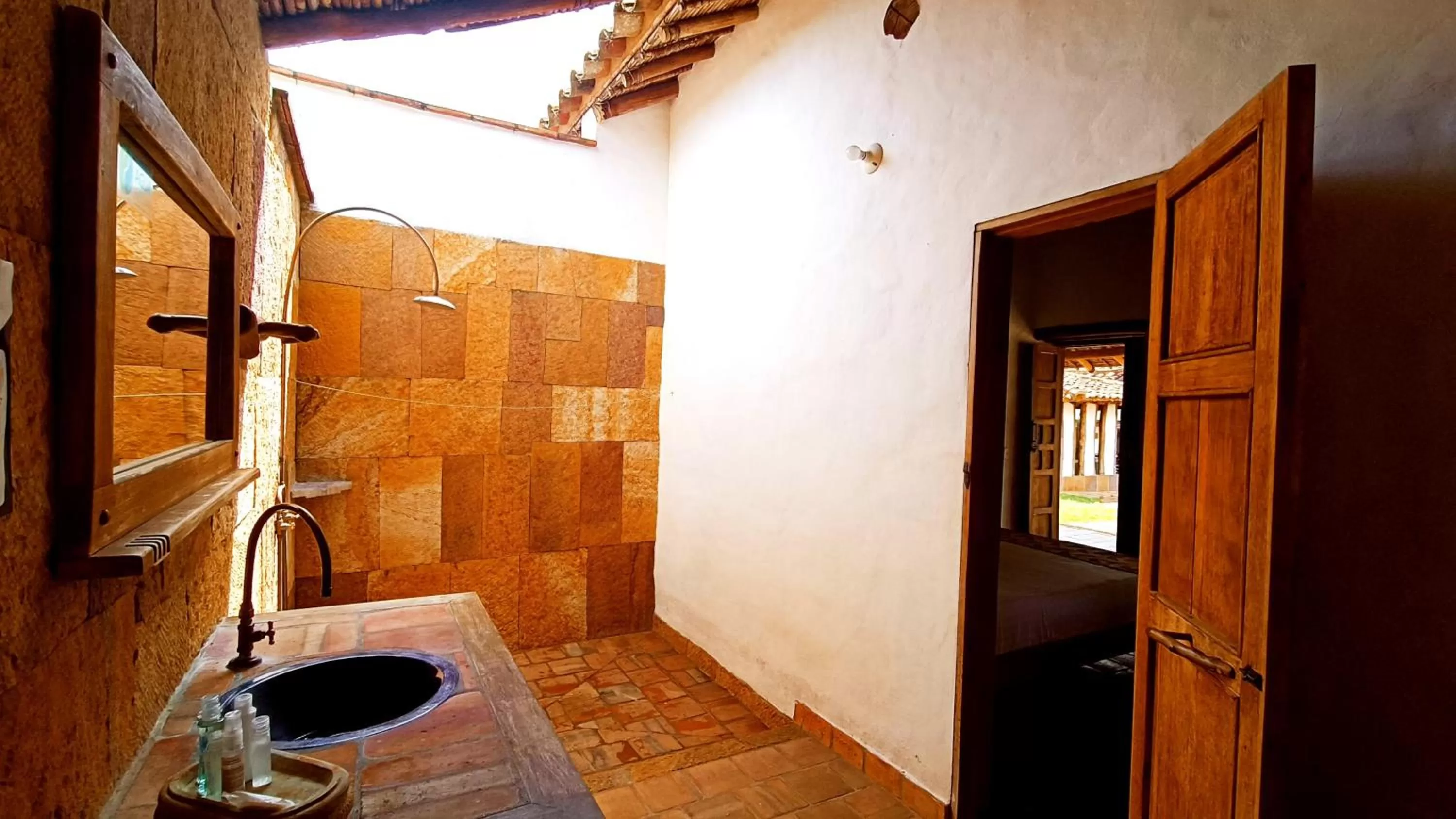 Bathroom in Hotel Finca Buenos Aires Barichara