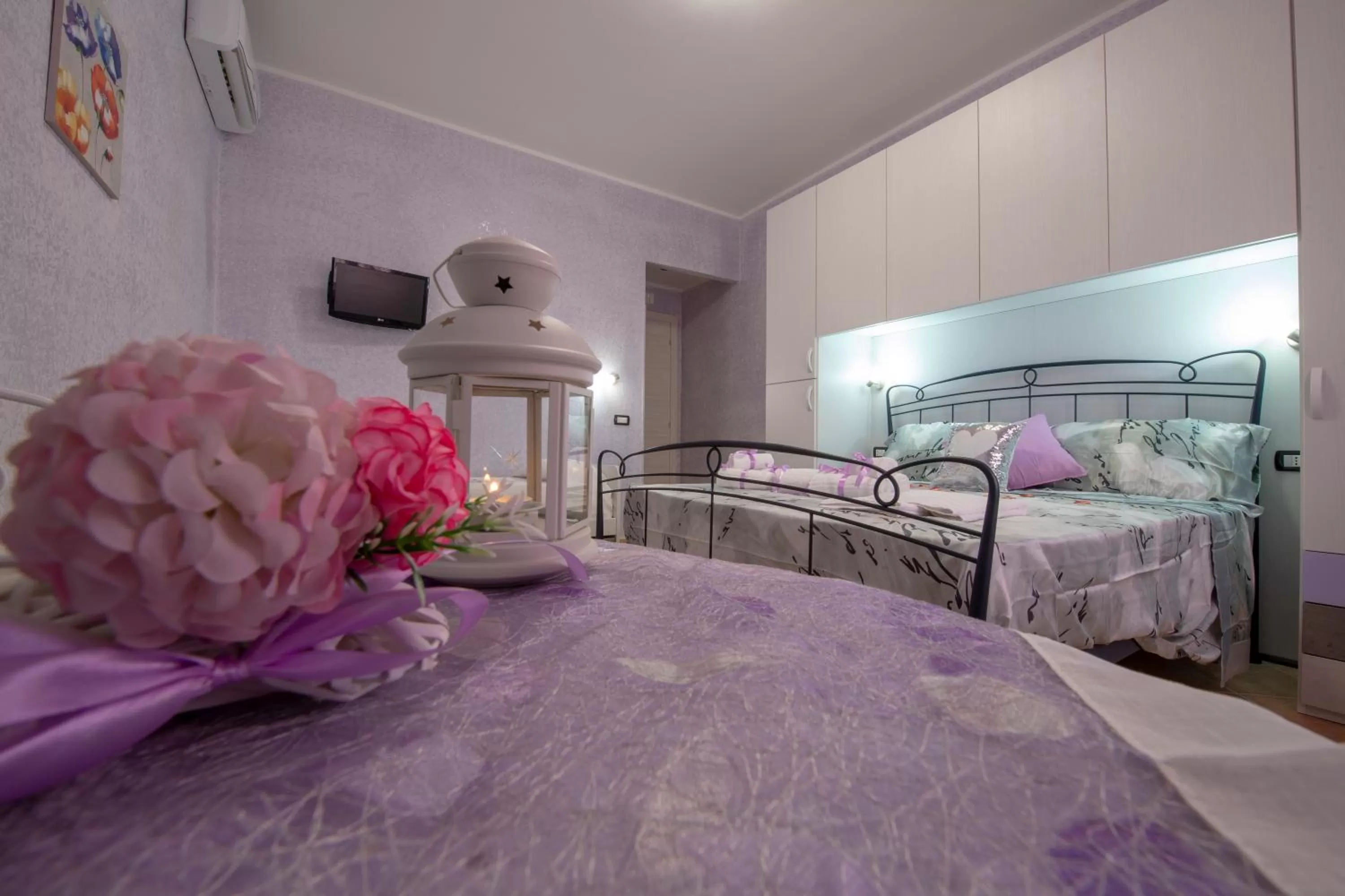 Bedroom, Swimming Pool in B&B Roman Country Villa