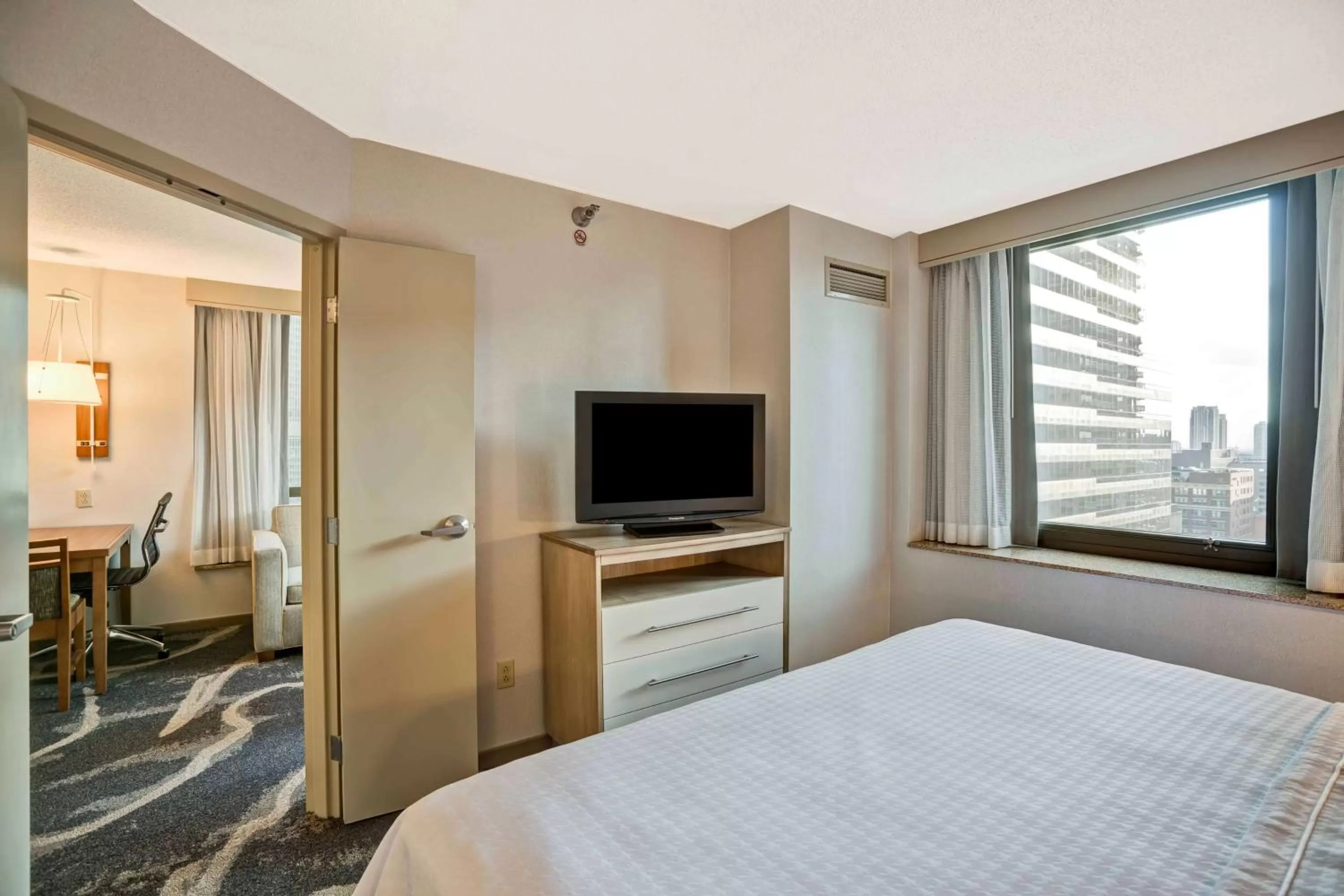 One-Bedroom King Suite with Sofa Bed and City View - Non Smoking in Homewood Suites by Hilton Chicago Downtown