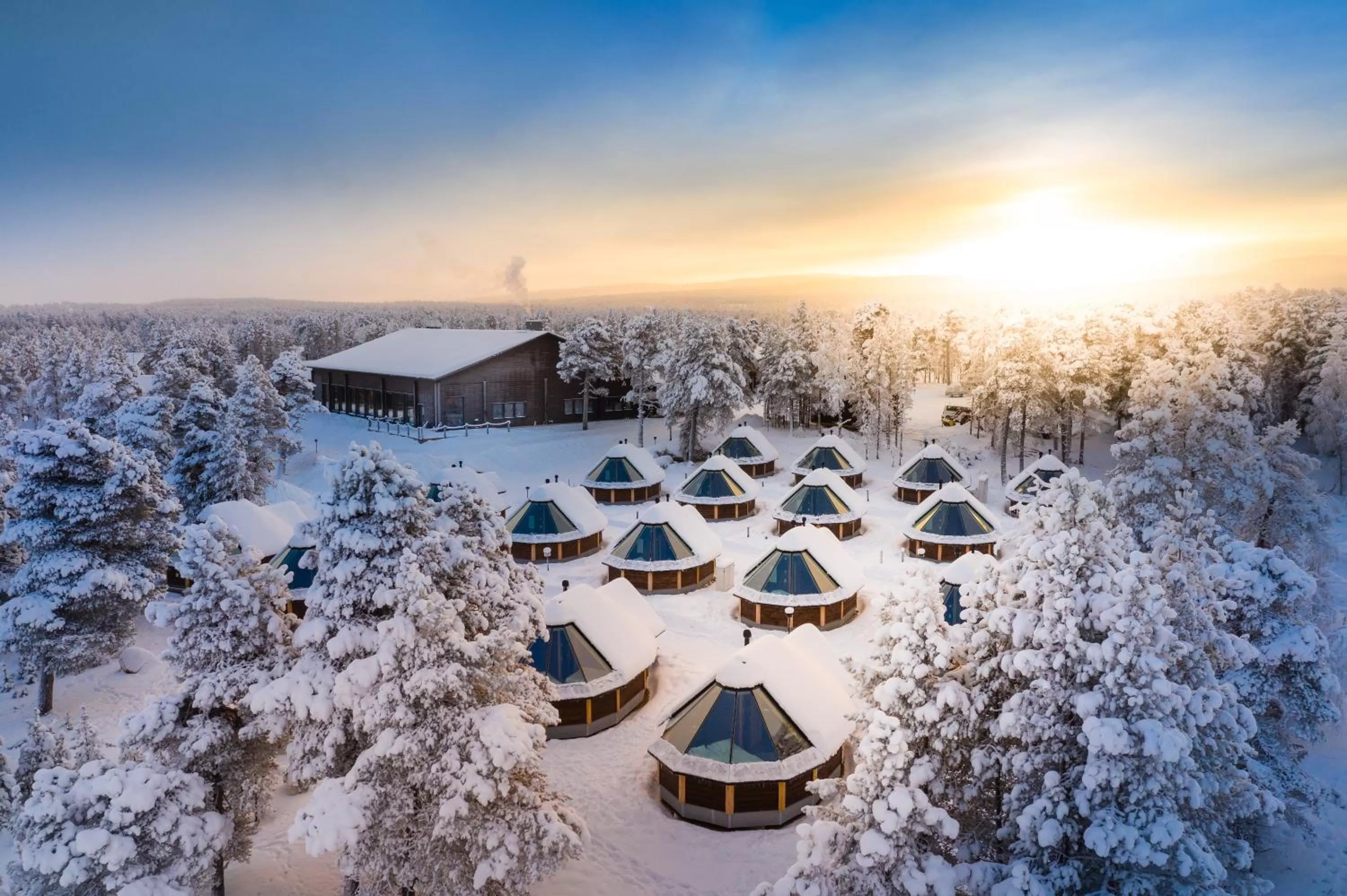 Bird's eye view in Wilderness Hotel Inari & Igloos