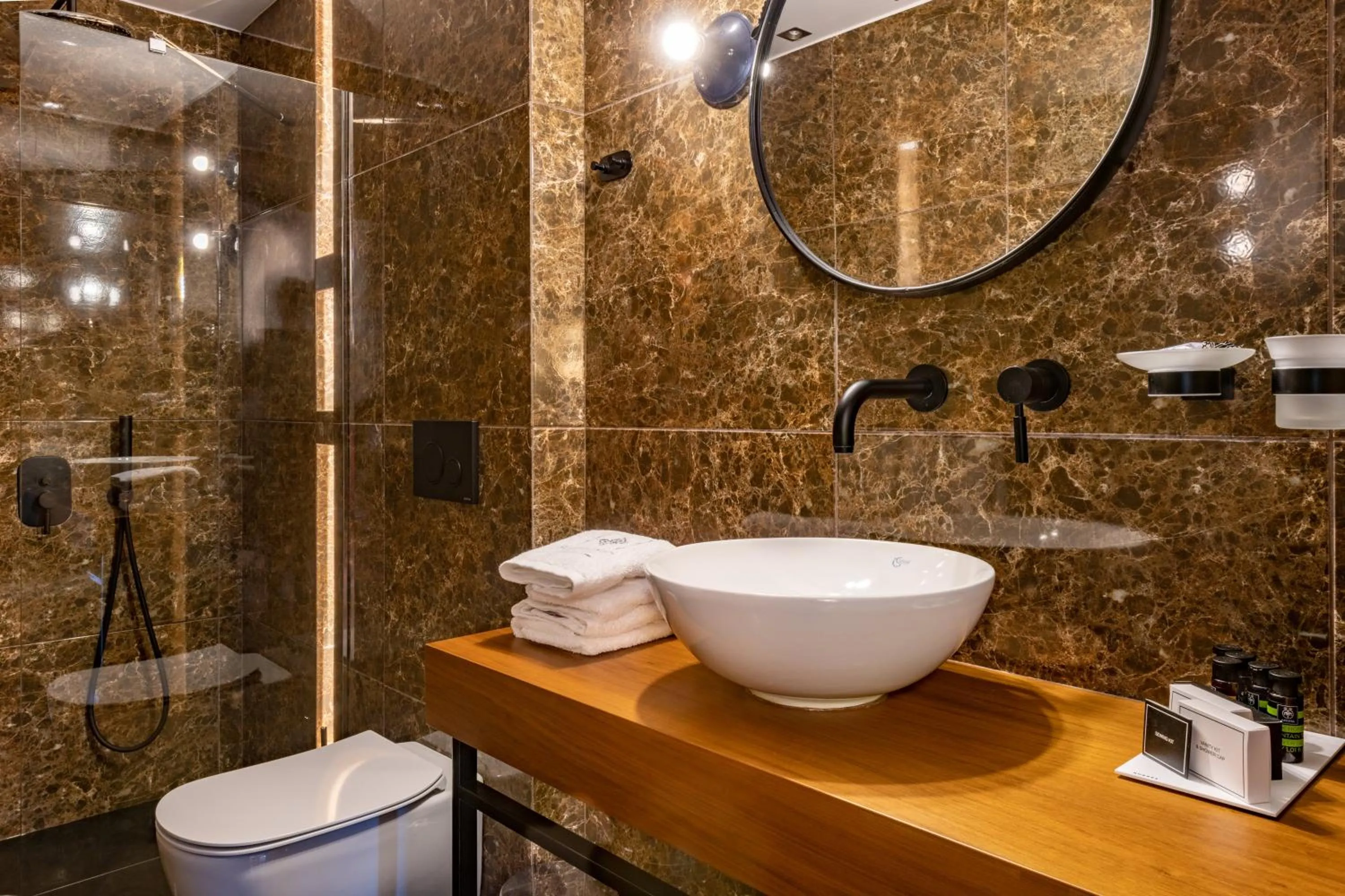Shower in Anthemion Suites and Villas