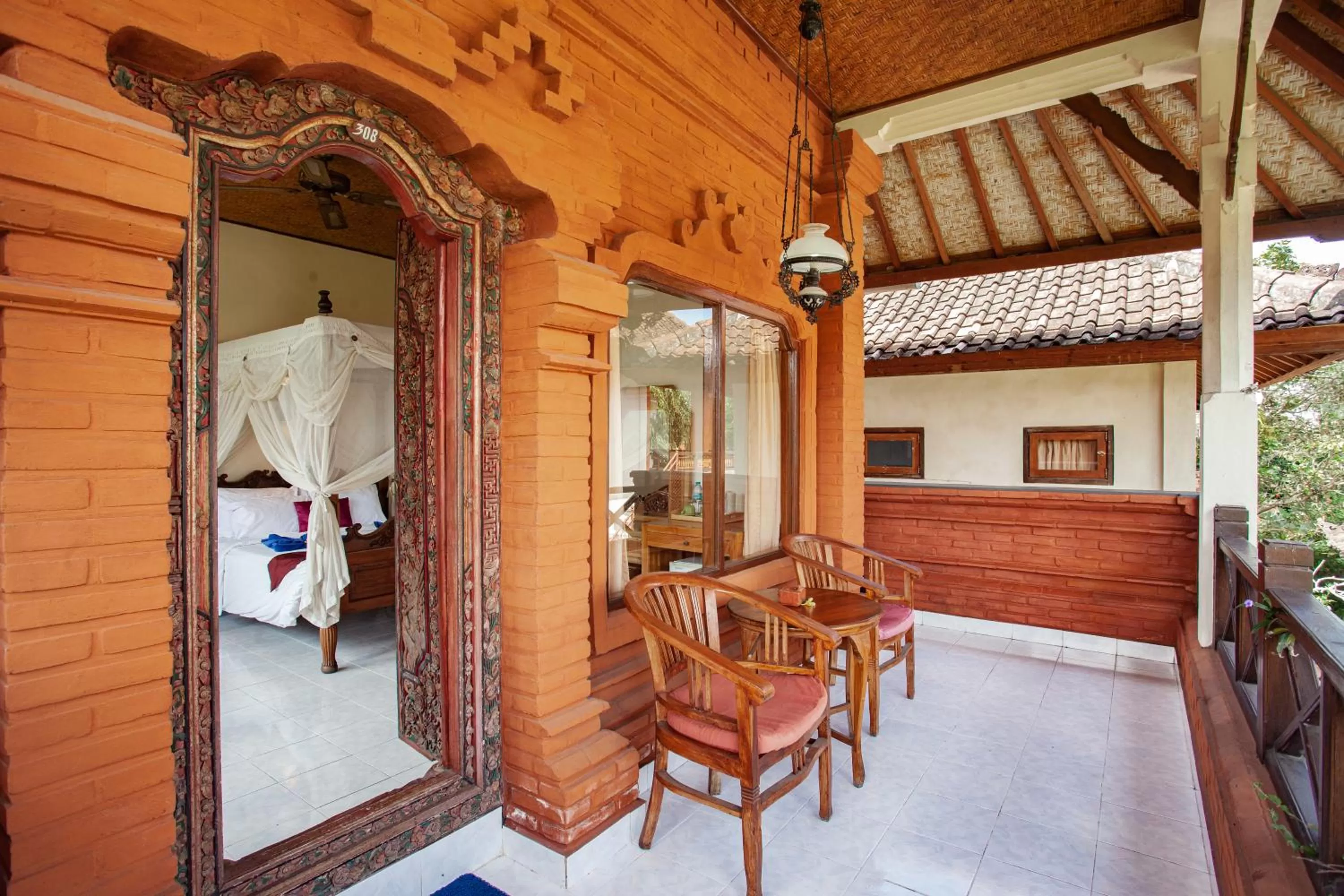 Balcony/Terrace in Nick's Pension