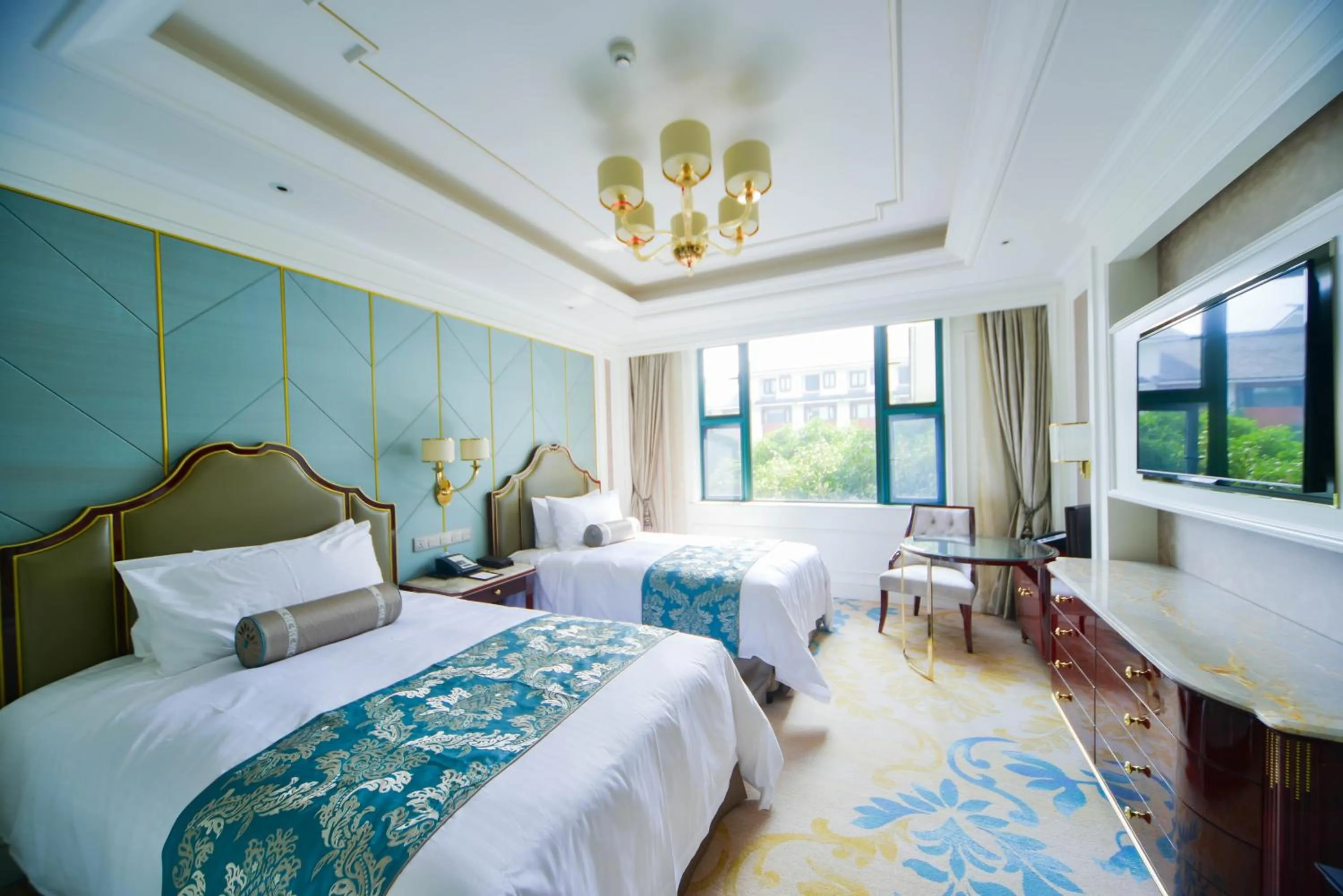 Photo of the whole room, Bed in Xijiao State Guest Hotel